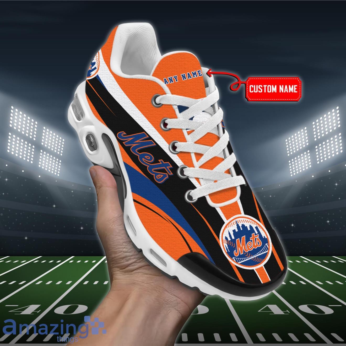 New York Mets MLB Premium Air Cushion Sport Shoes Custom Name Product Photo 1