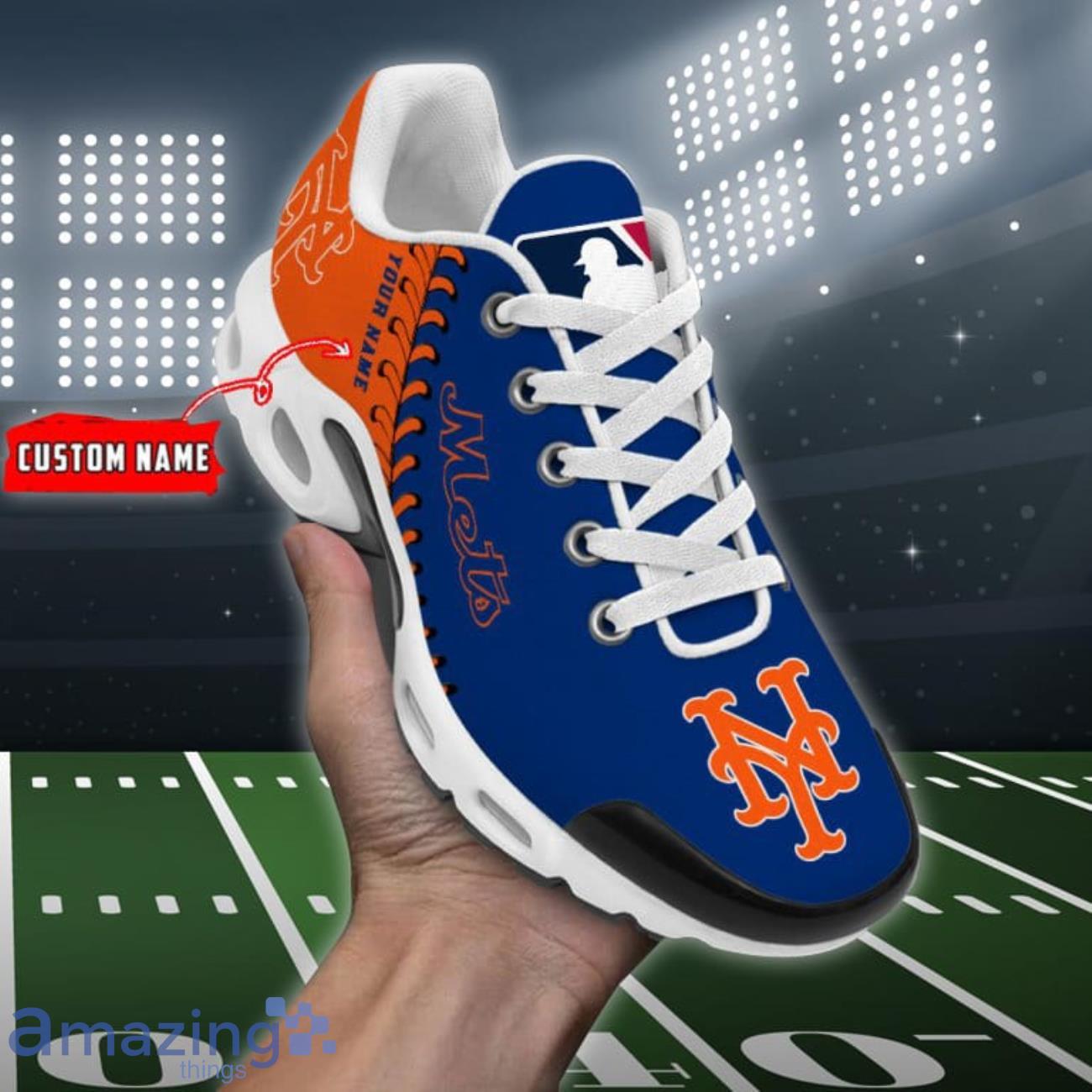New York Mets MLB Premium Air Cushion Sports Shoes Custom Name Cool For Fans Product Photo 1