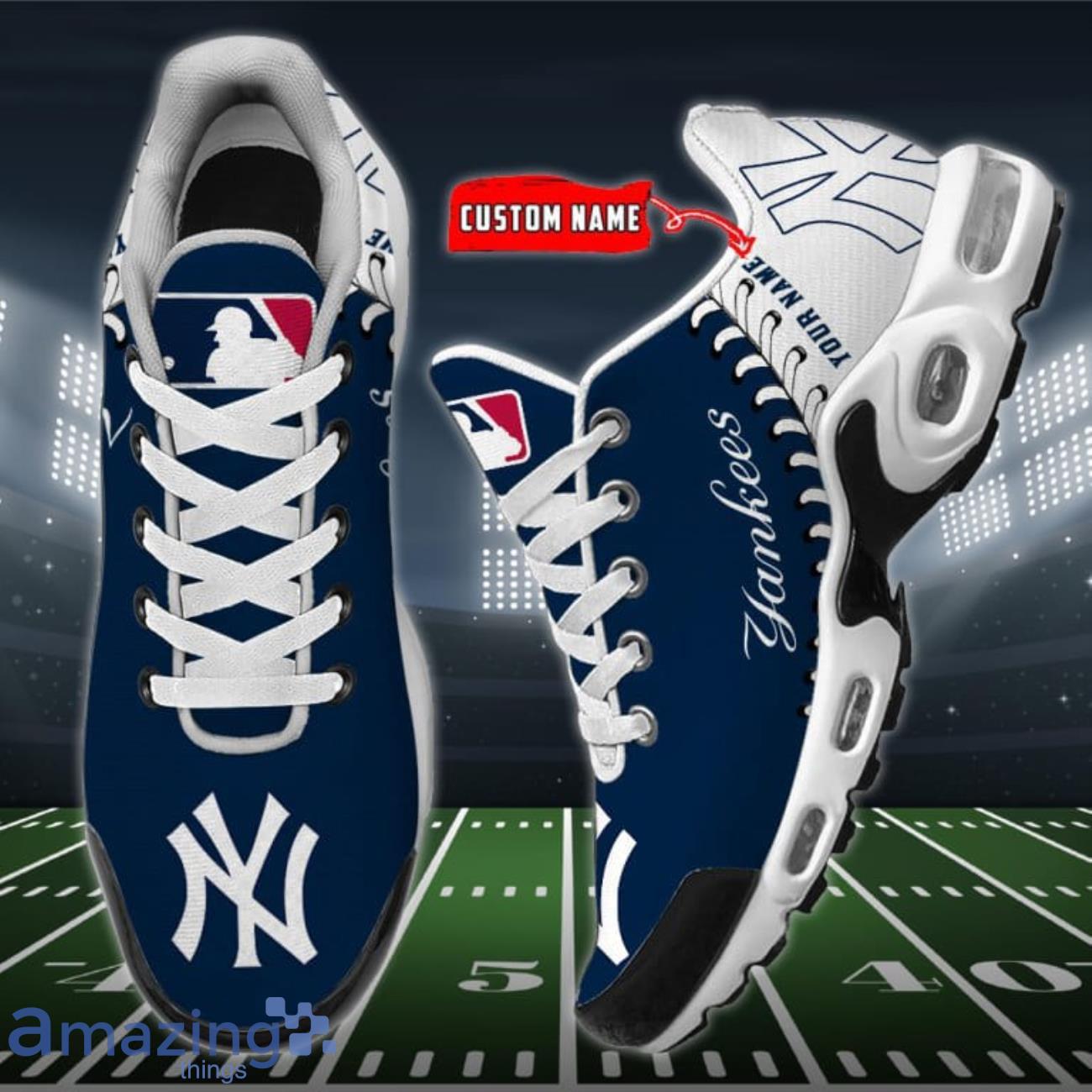 New York Yankees MLB Premium Air Cushion Sports Shoes Custom Name Cool For  Fans