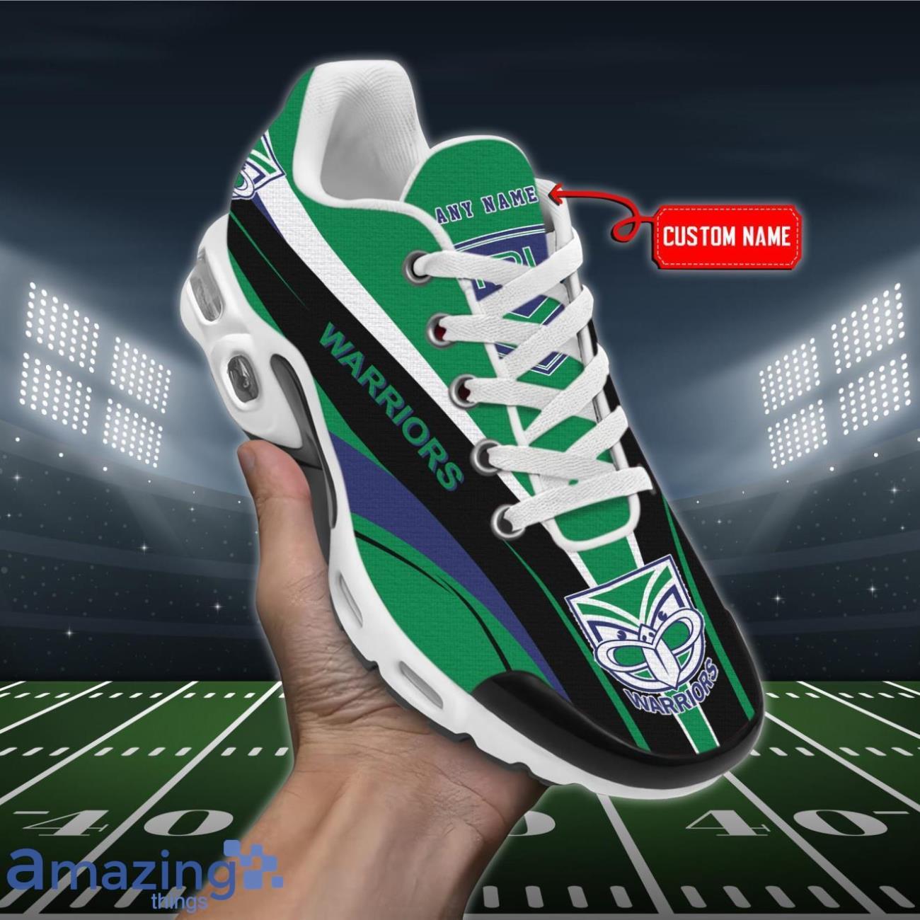 New Zealand Warriors Premium Air Cushion Sport Shoes Custom Name For Real Fans Product Photo 1