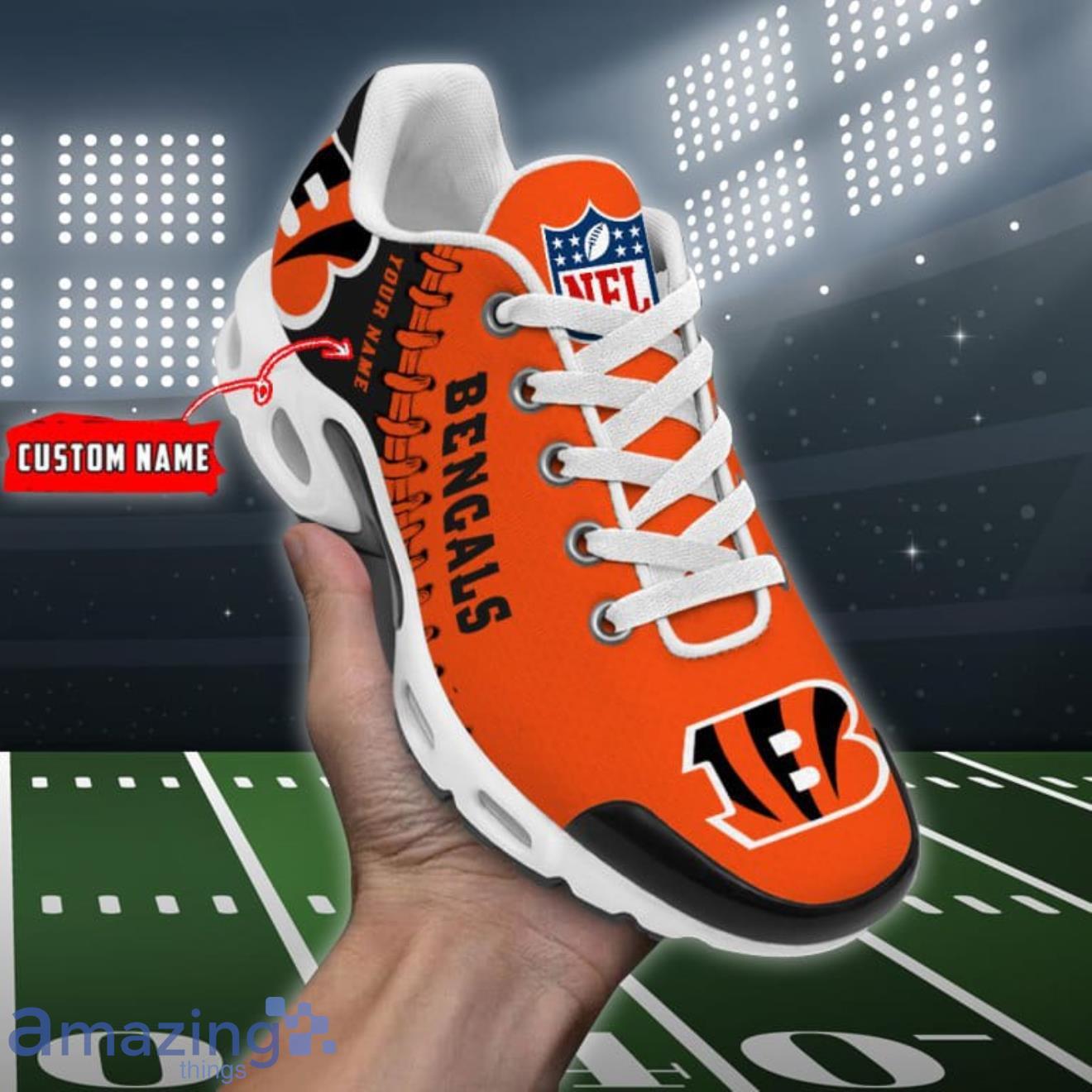 Cincinnati Bengals Custom Name Air Jordan 11 Sneakers Shoes