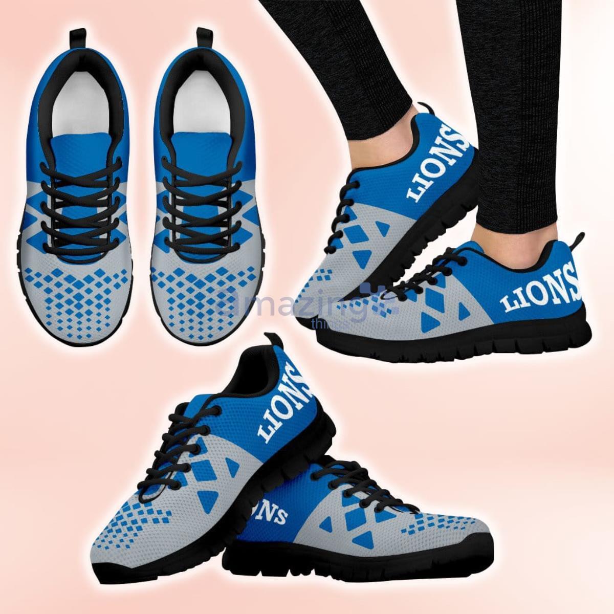 Detroit Lions Shoes - Casual Canvas Tennis Sneakers –