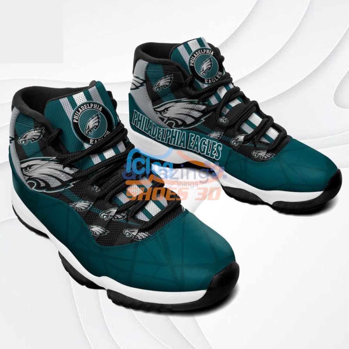 NFL Philadelphia Eagles Air Jordan 13 Shoes - Custom JD13 Sneakers 
