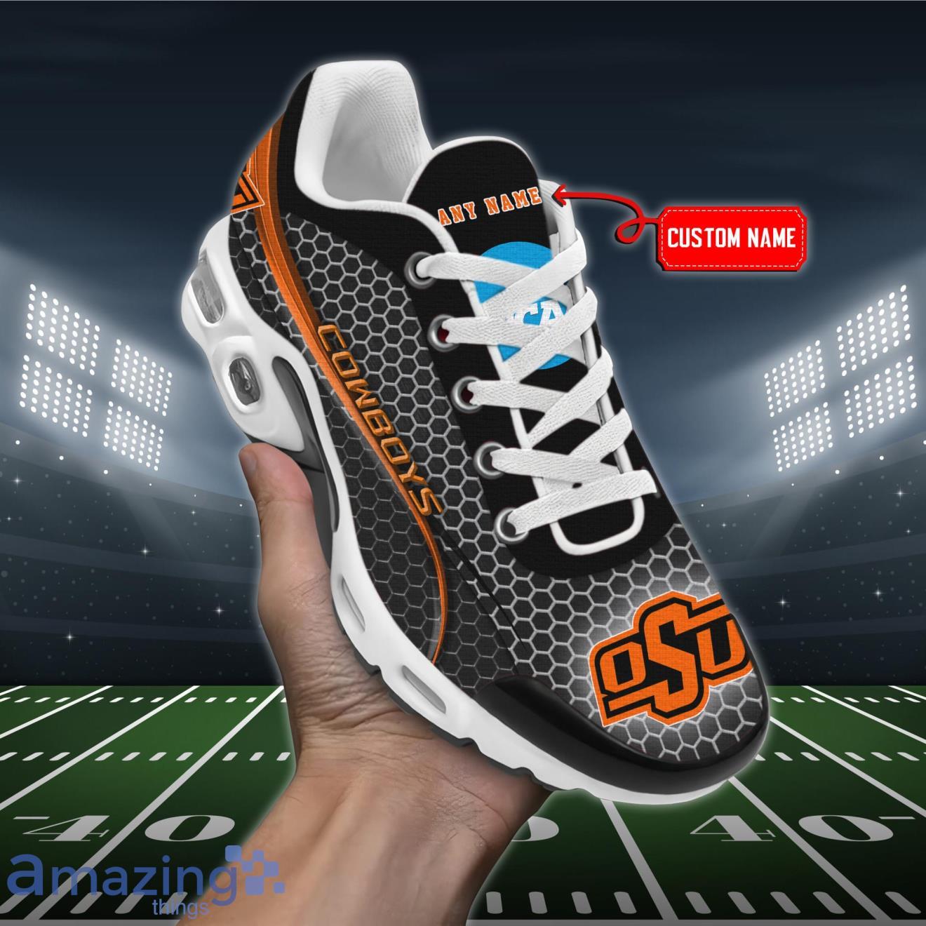 Oklahoma State Cowboys NCAA Premium Air Cushion Sport Shoes Custom