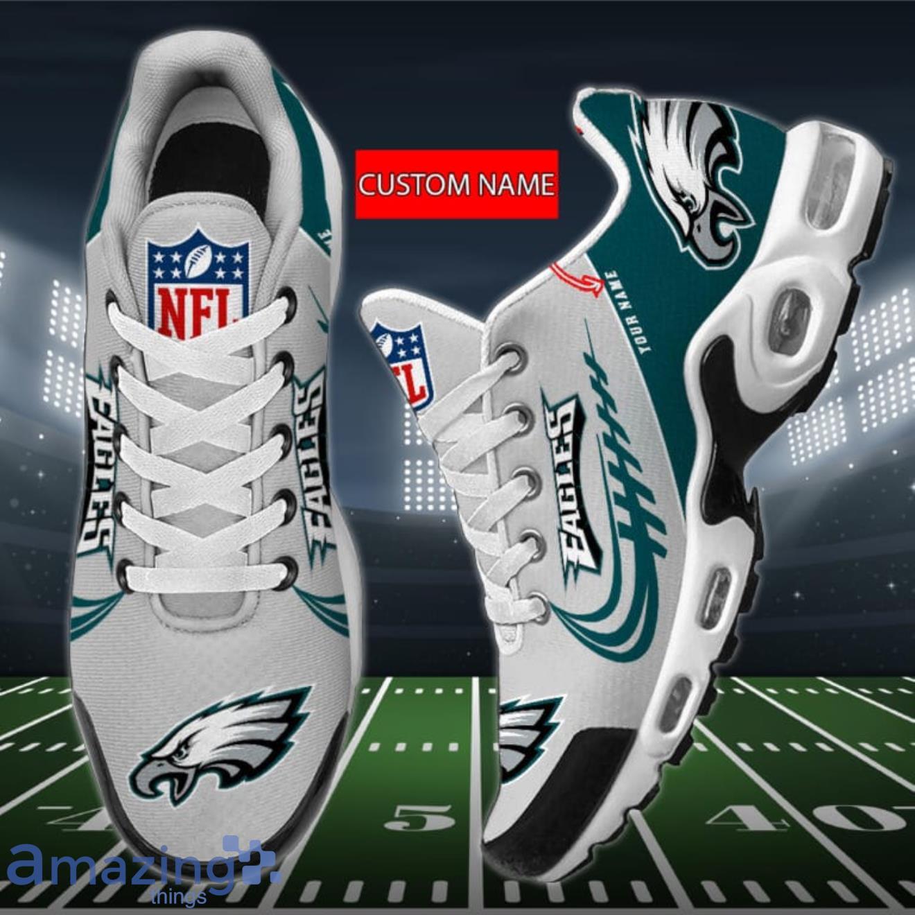 Philadelphia Eagles NFL Premium Air Cushion Sports Shoes Custom Name For  Men Women