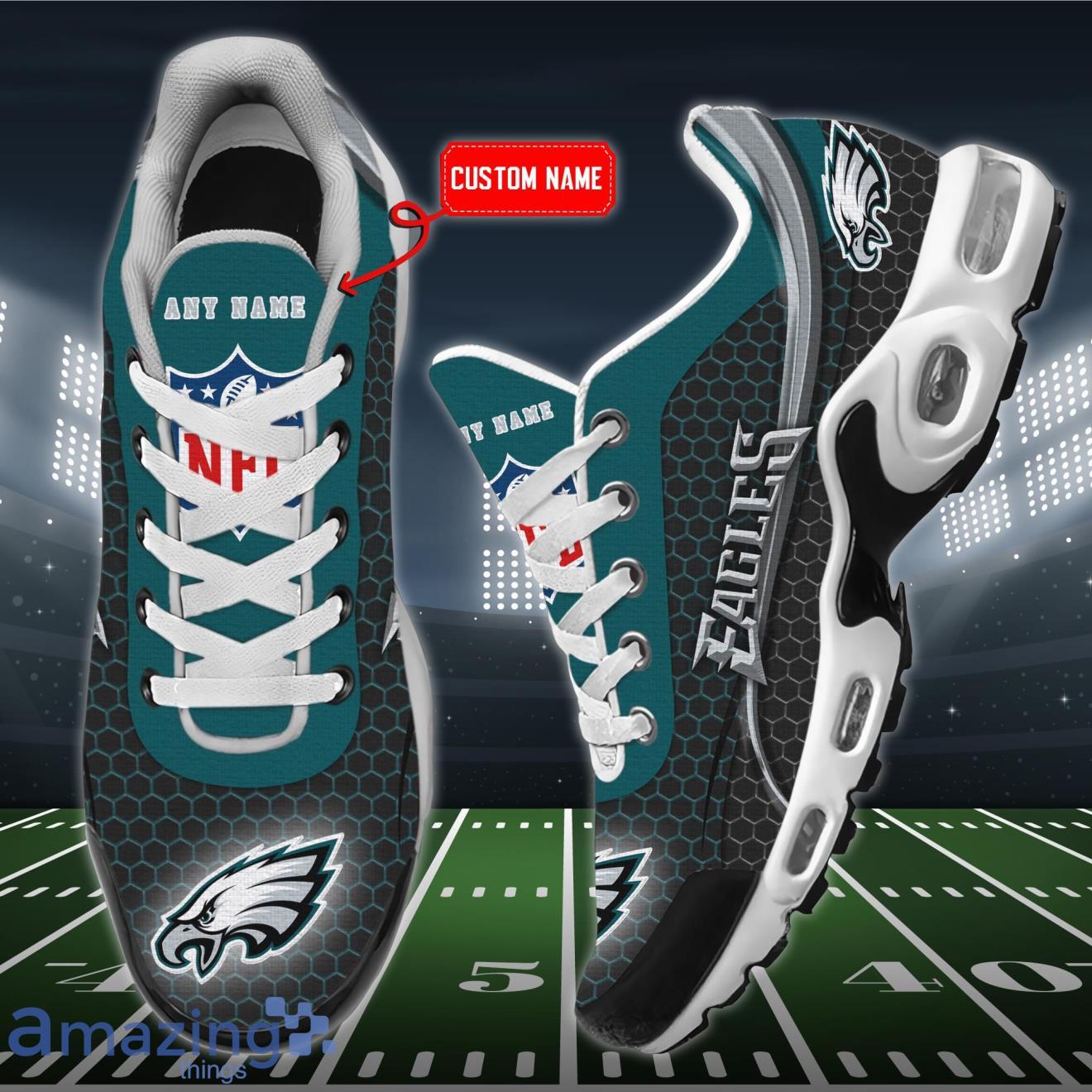 Philadelphia Eagles Nike Game Jersey - Sport Teal - Custom - Mens