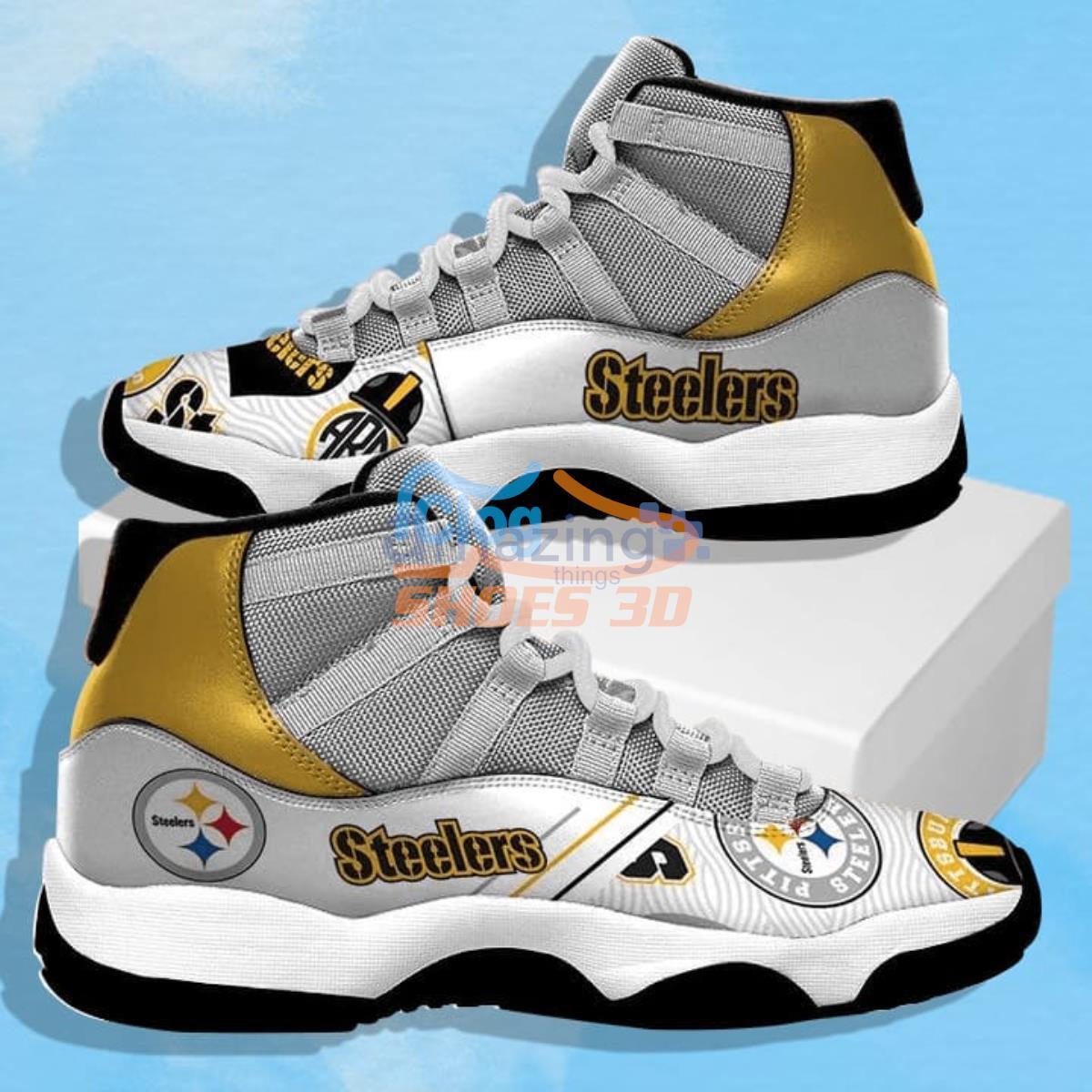 Pittsburgh Steelers Football Air Jordan 11 Shoes