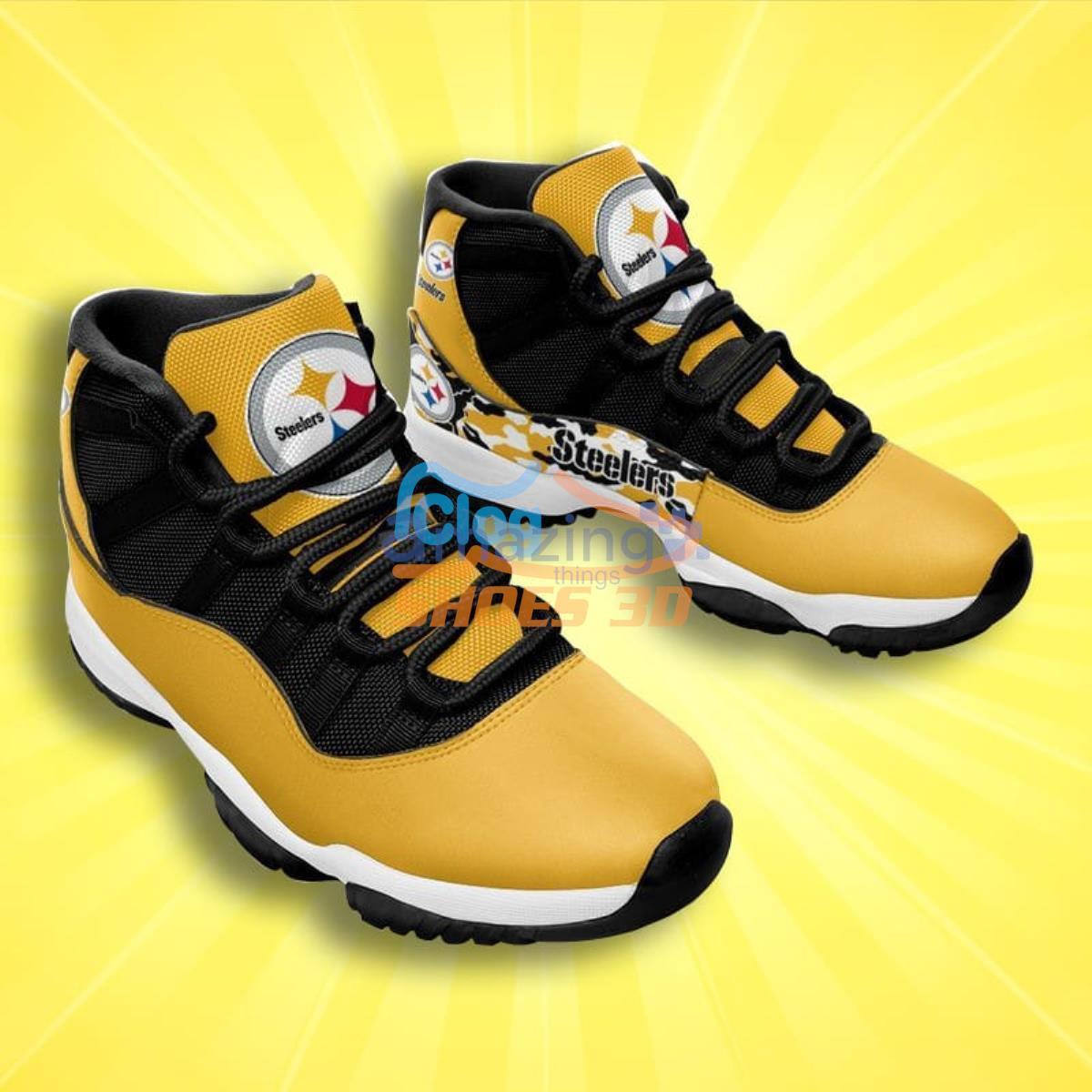 Pittsburgh Steelers Air Jordan 11 Sneakers Gifts For Men Women Custom Name  Shoes - Freedomdesign