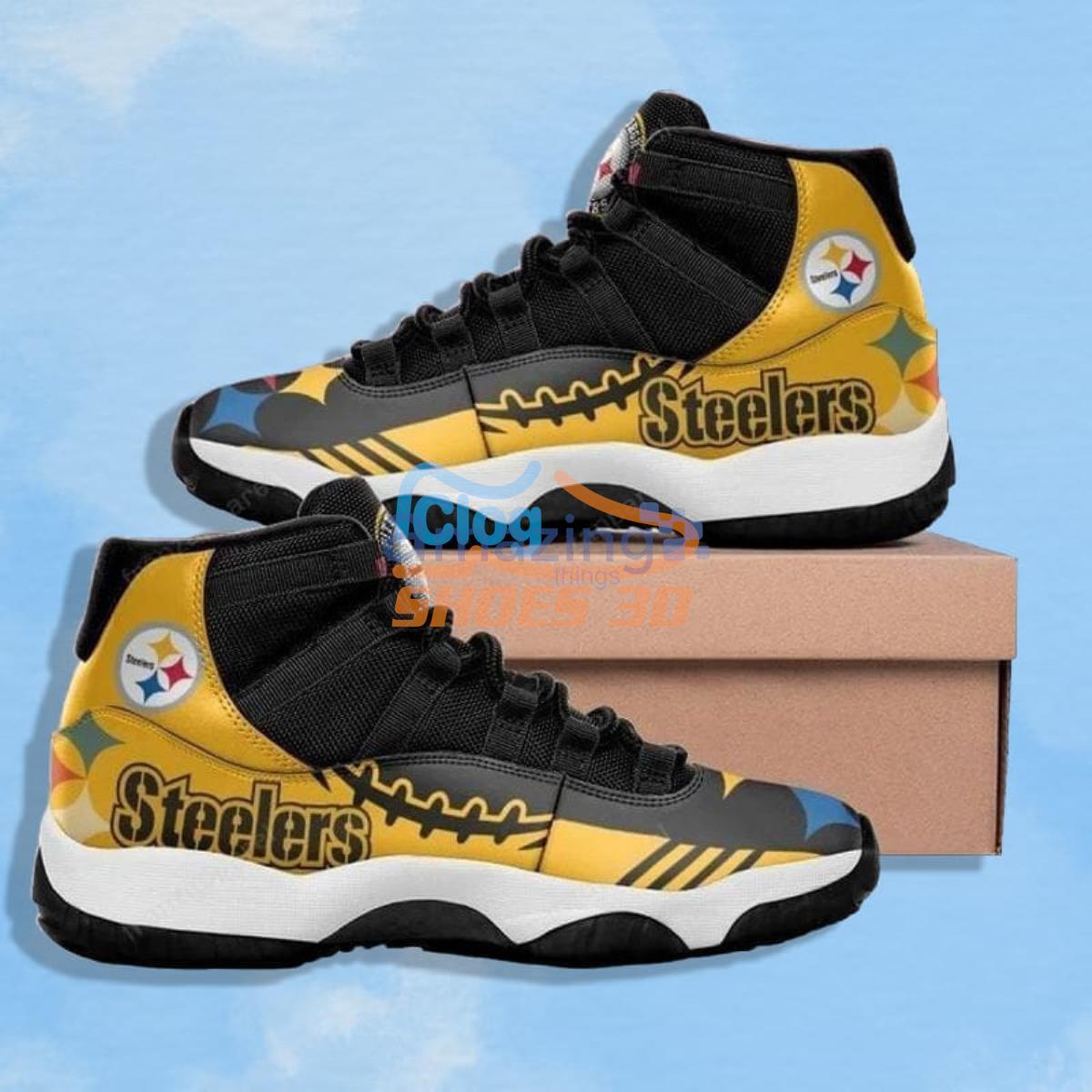 Pittsburgh Steelers form Air Jordan 11 Sneaker shoes - Jomagift