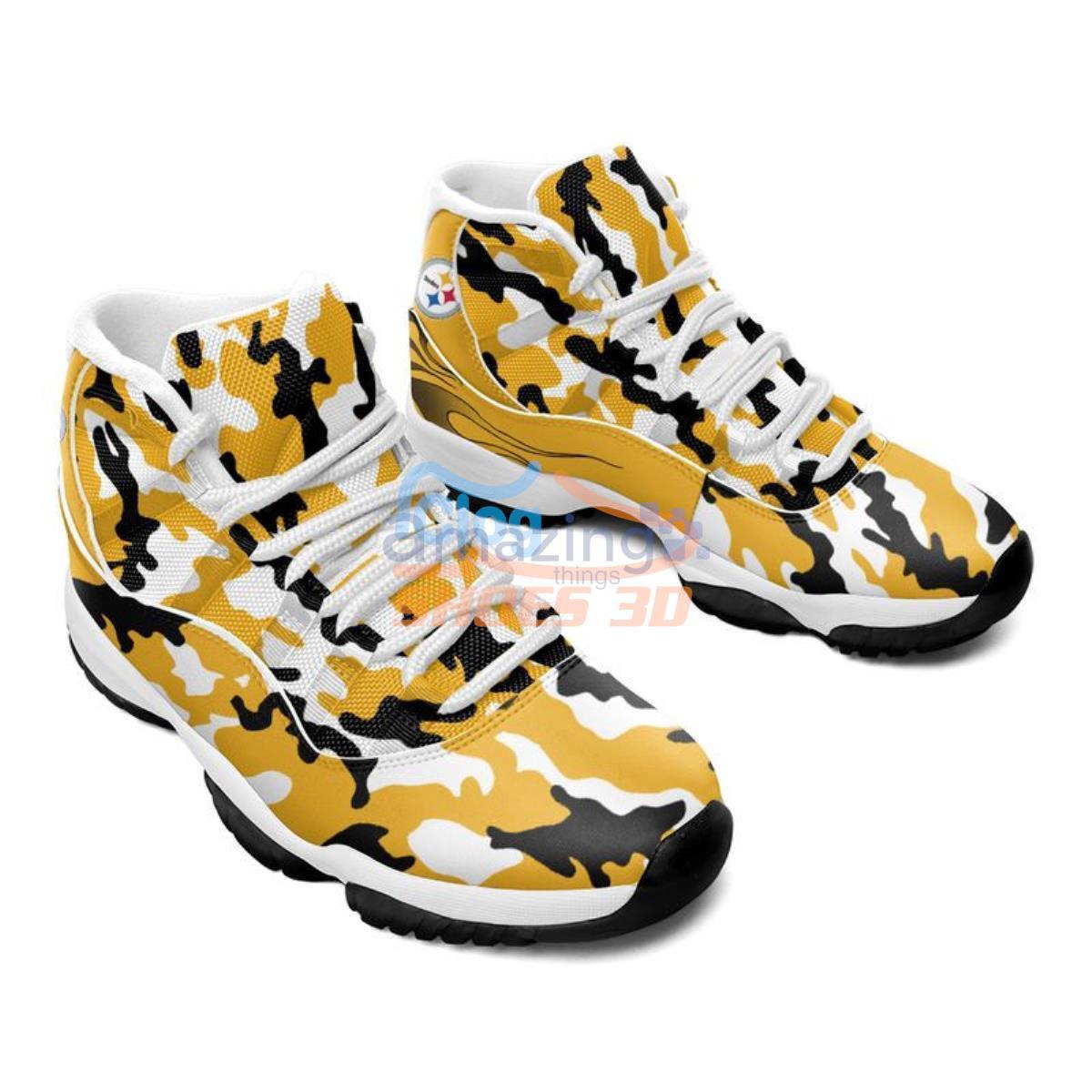 Pittsburgh Steelers Air Jordan 11 Sneakers Gifts For Men Women Custom Name  Shoes - Freedomdesign