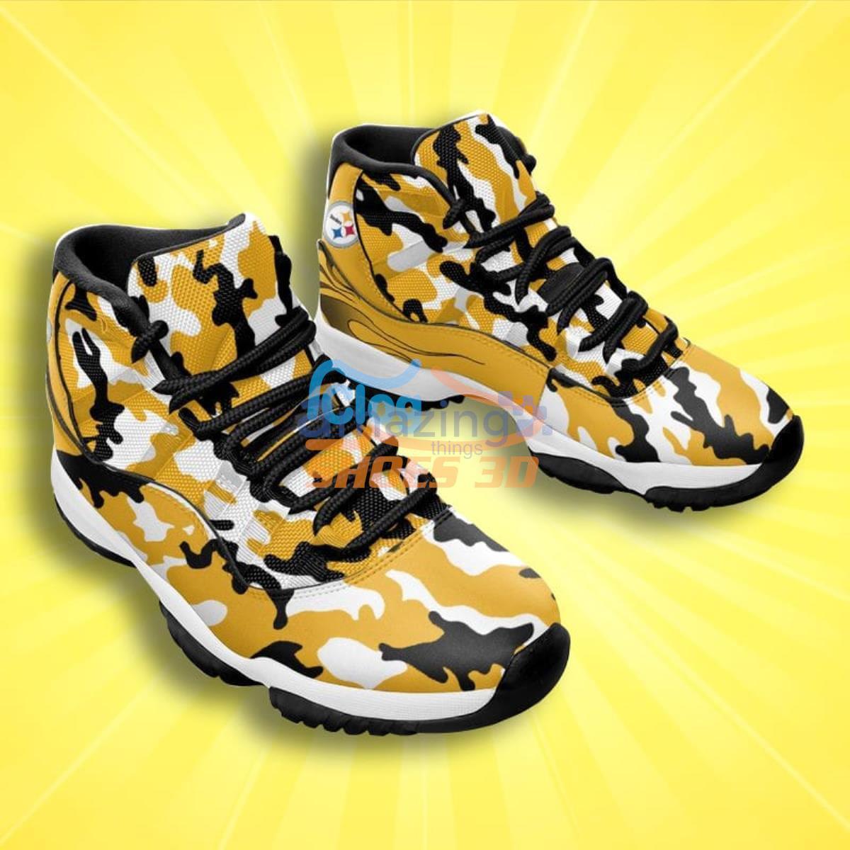 Pittsburgh Steelers form Air Jordan 11 Sneaker shoes - Jomagift