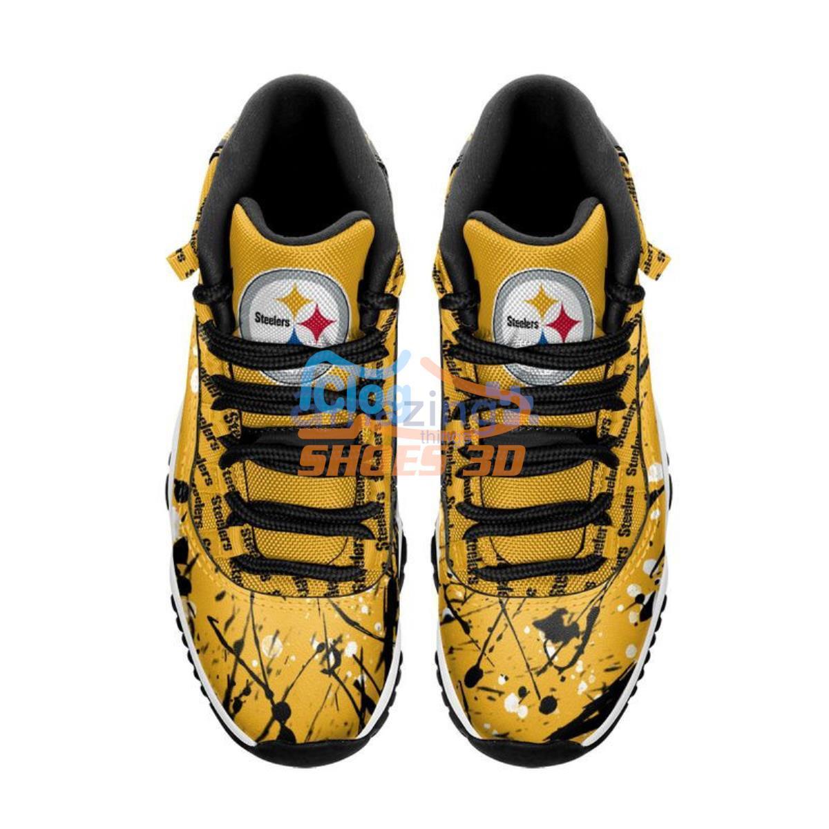 Pittsburgh Steelers Impressive Design Air Jordan 11 Shoes For Men Women