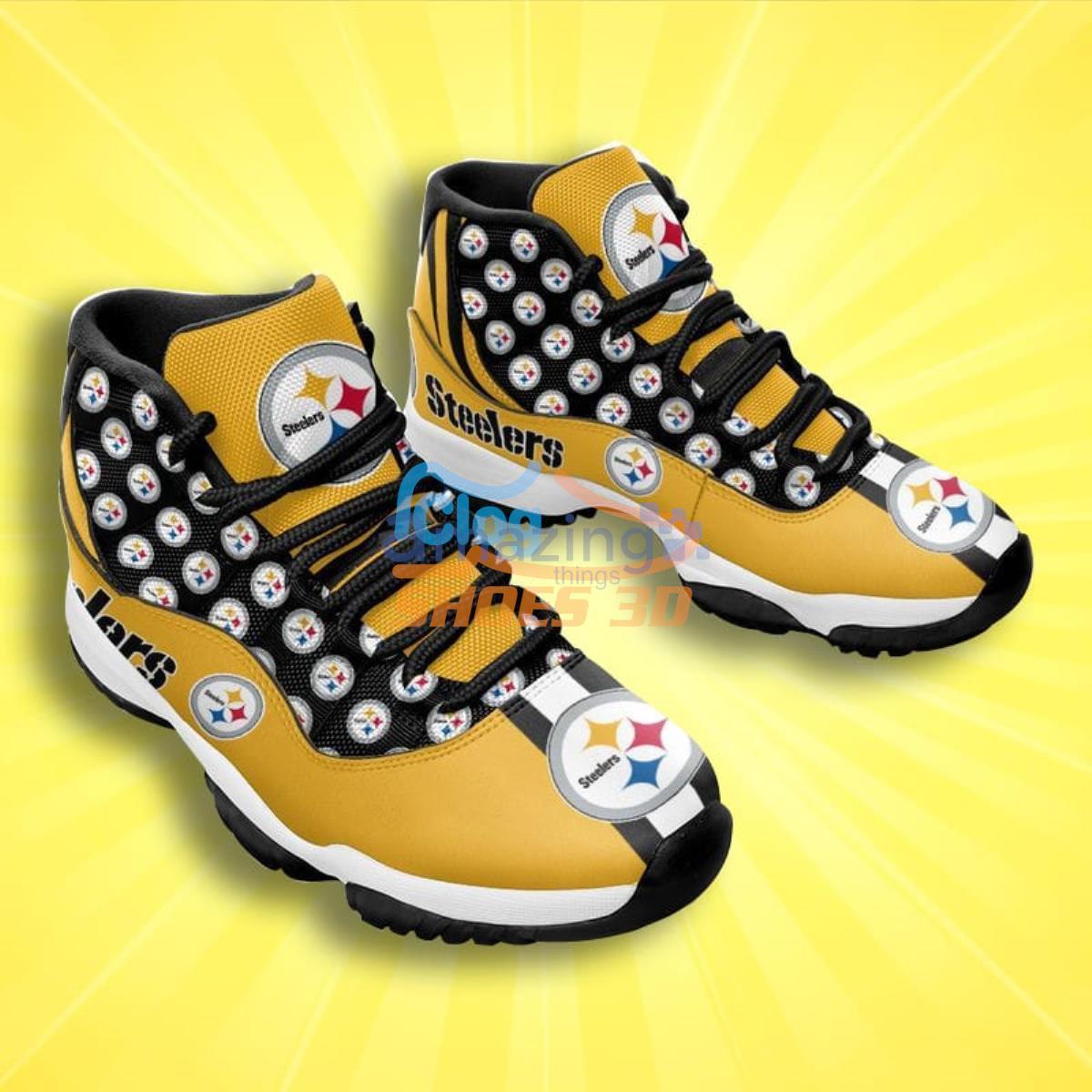 Pittsburgh Steelers Air Jordan 11 Sneakers Gifts For Men Women Custom Name  Shoes - Freedomdesign