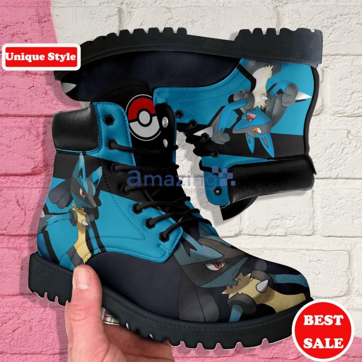 Pokemon Anime Lucario Leather Boots Casual Shoes For Men Women Product Photo 1