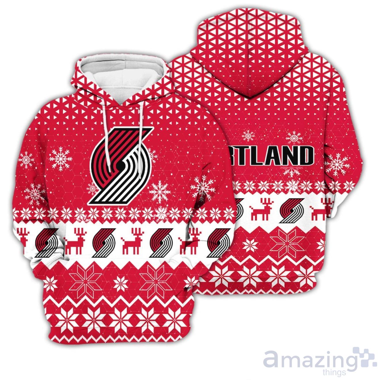Portland Trail Blazers Sports 3D Hoodie Christmas Sweater Product Photo 1