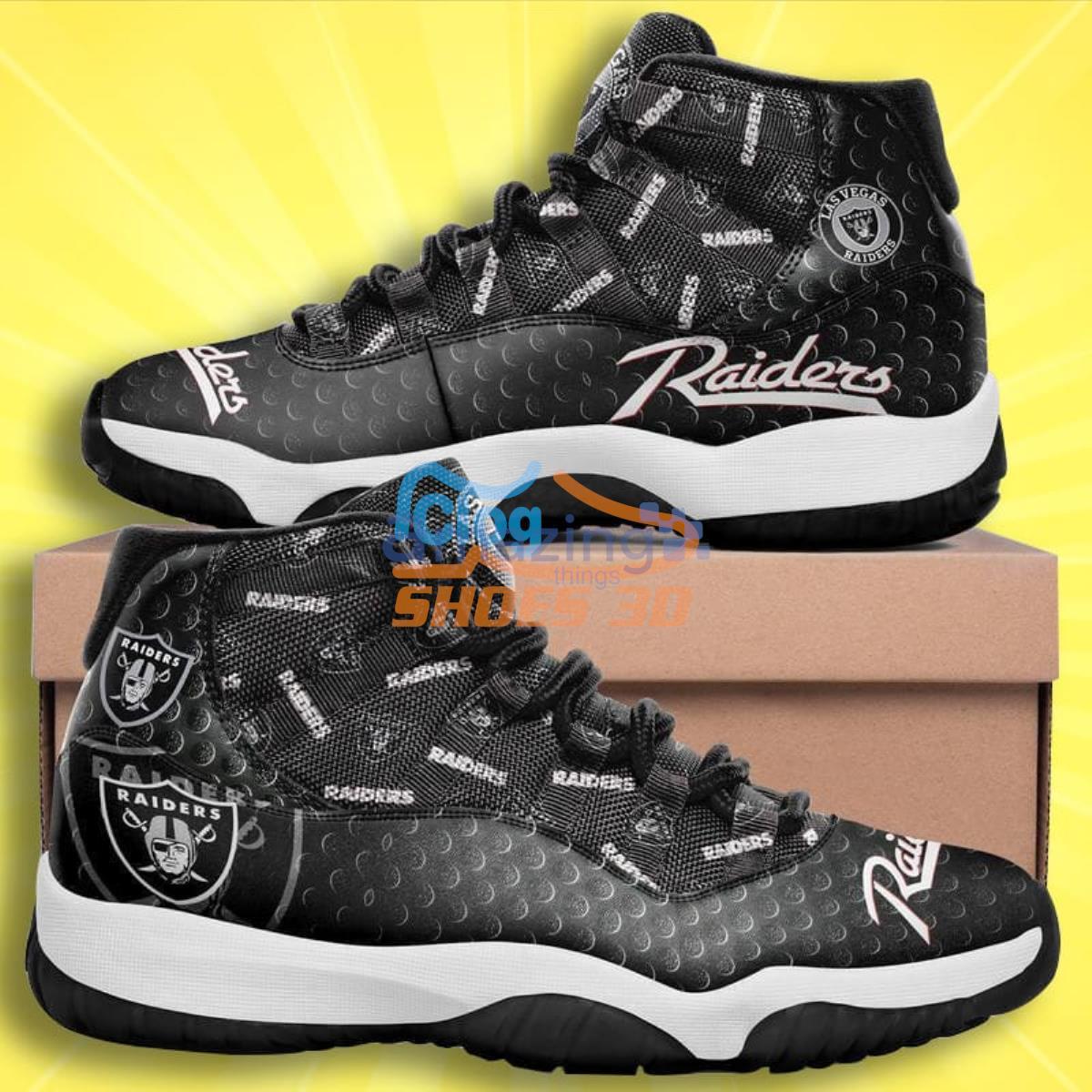 Raiders Football Impressive Design Air Jordan 11 Shoes Product Photo 1