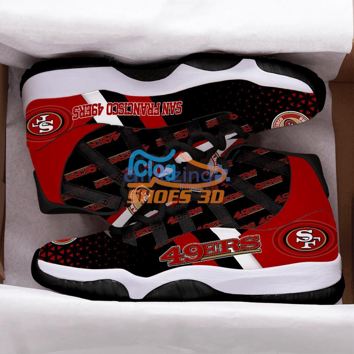 San Francisco 49ers Nation Team Impressive Design Air Jordan 11 Shoes