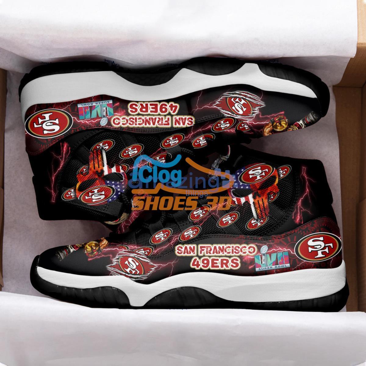 San Francisco 49ers Nation Team Impressive Design Air Jordan 11 Shoes