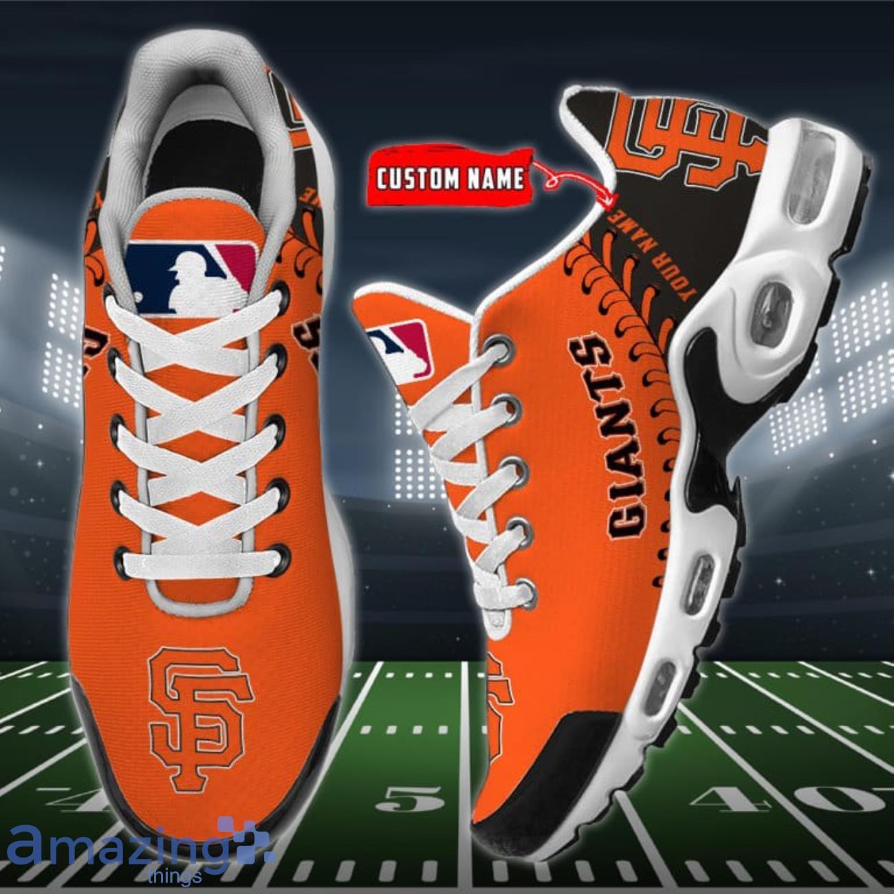 San Francisco Giants MLB Premium Air Cushion Sports Shoes Custom Name Cool For Fans image San Francisco Giants MLB Premium Air Cushion Sports Shoes Custom Name Cool For Fans Product Photo 2