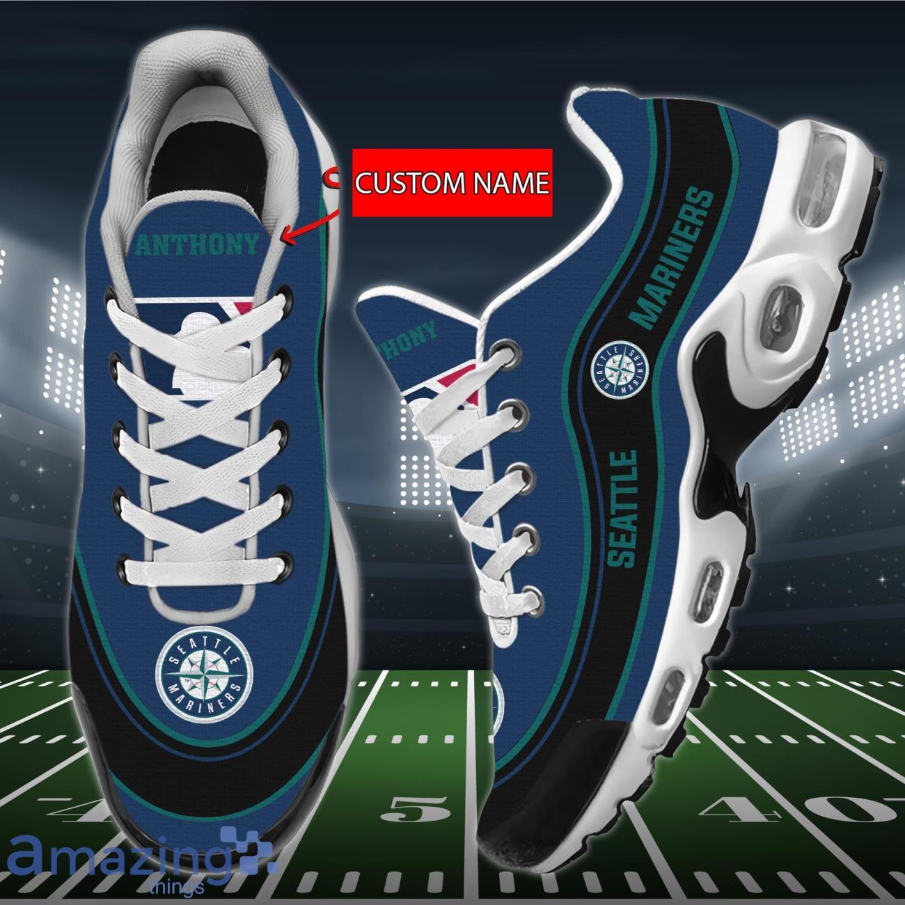 Mlb Seattle Mariners Air Jordan 4 Sneakers Shoes For Men And Women