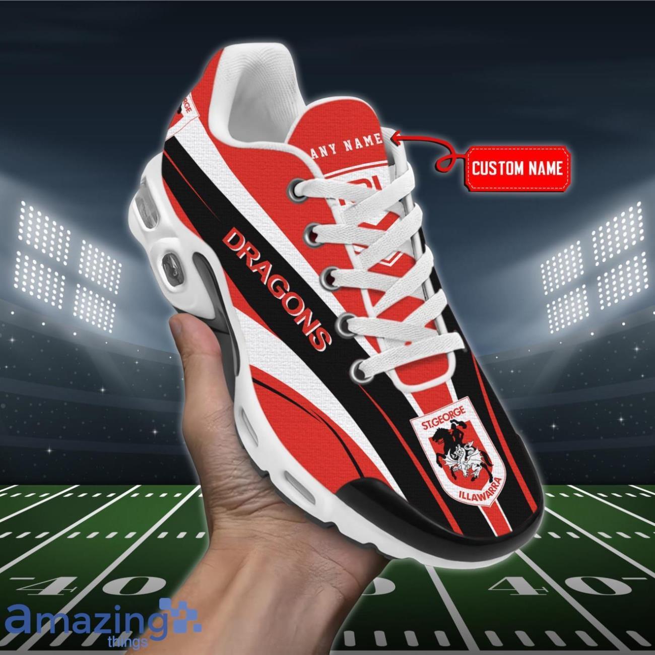 St George Illawarra Dragons Premium Air Cushion Sport Shoes Custom Name For Real Fans Product Photo 1