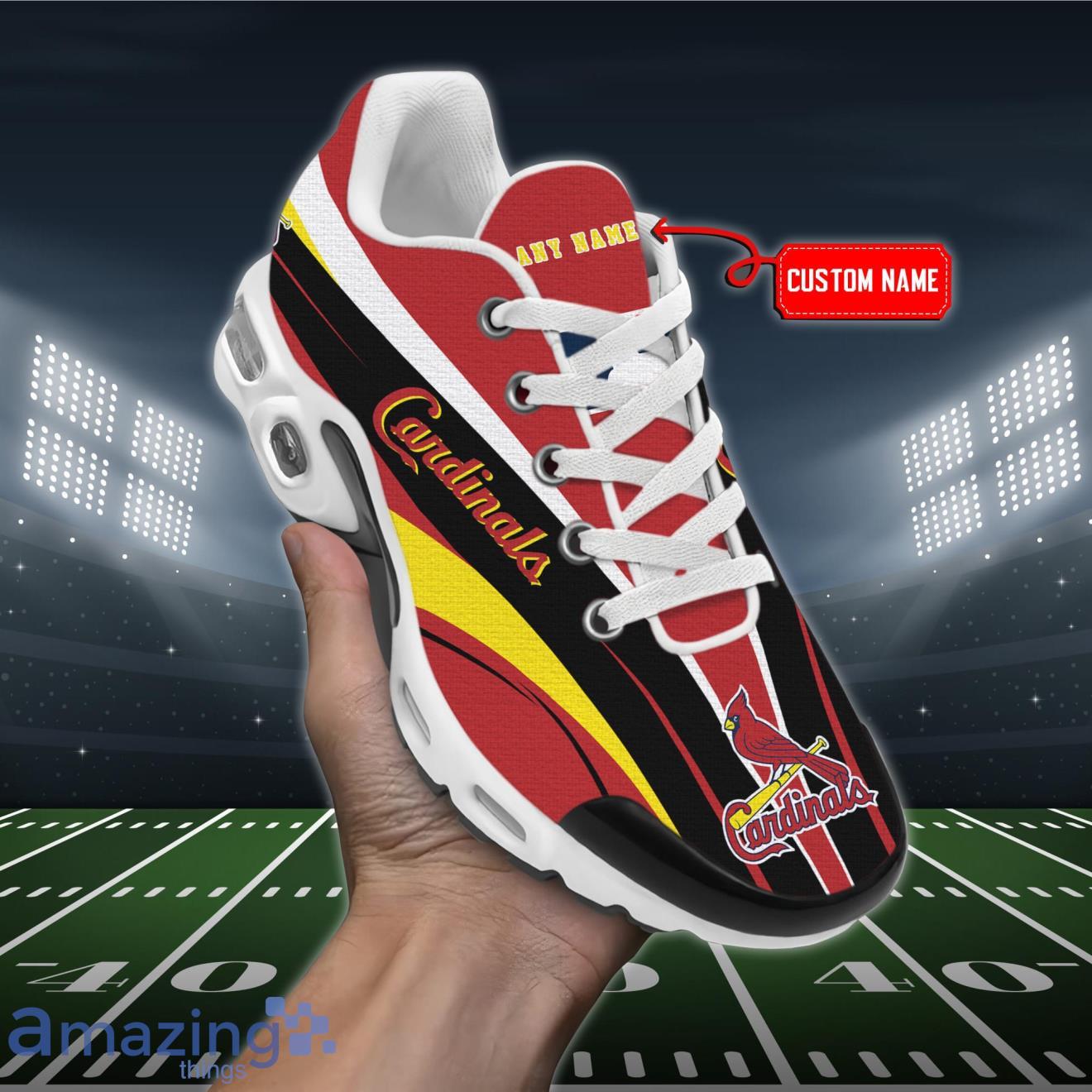 St Louis Cardinals MLB Premium Air Cushion Sport Shoes Custom Name