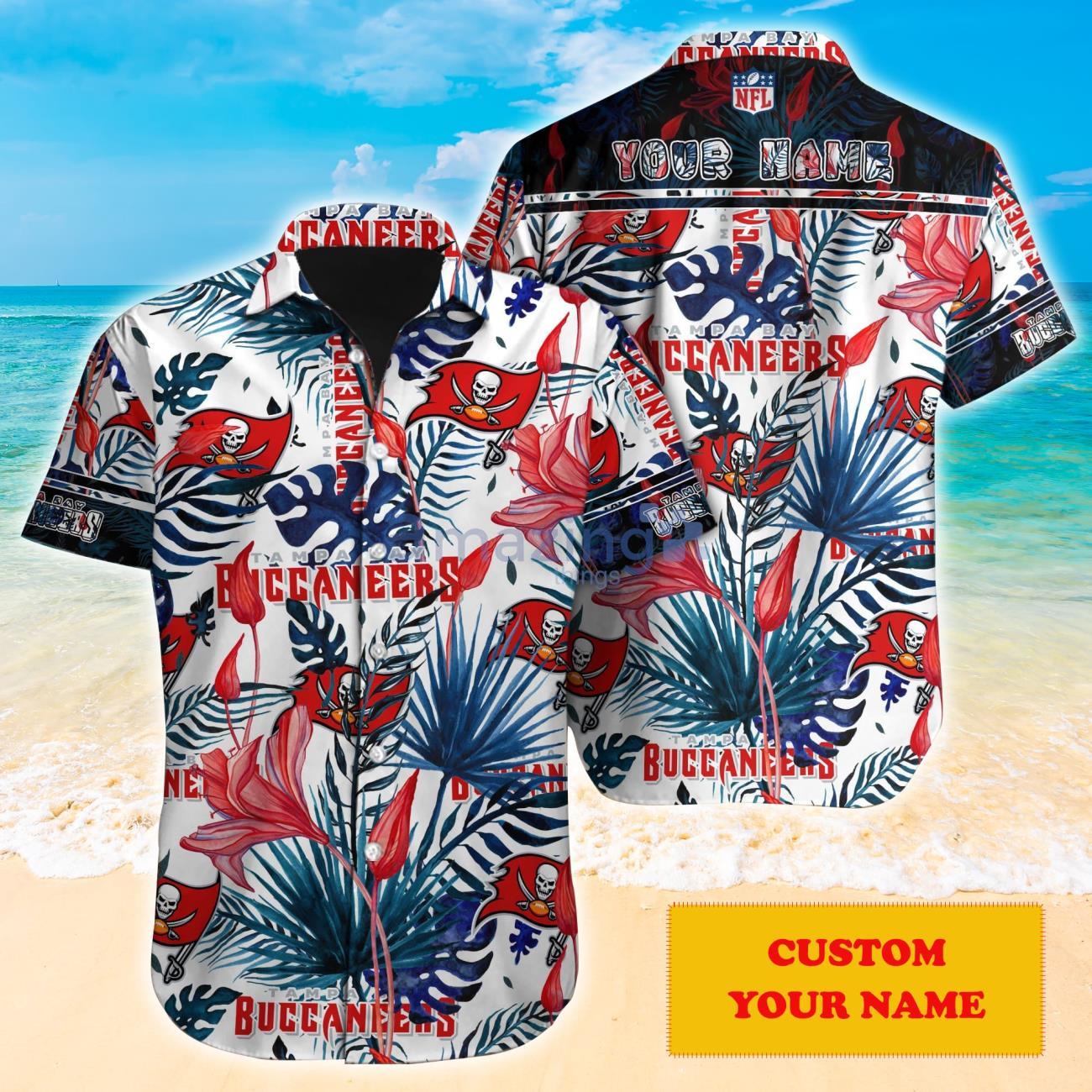 Tampa Bay Buccaneers NFL Custom Name Hawaiian Shirt Super Hot Design For  Fans