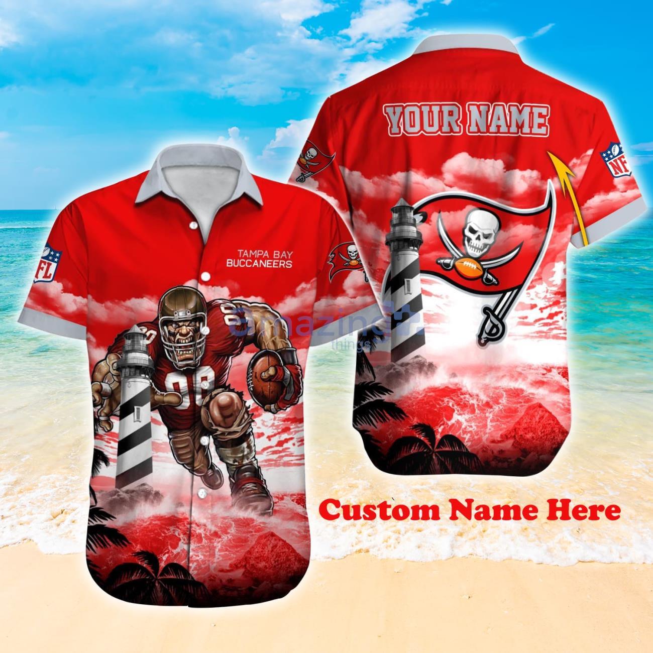 Tampa Bay Buccaneers NFL Custom Name Hawaiian Shirt Super Hot Design For  Fans