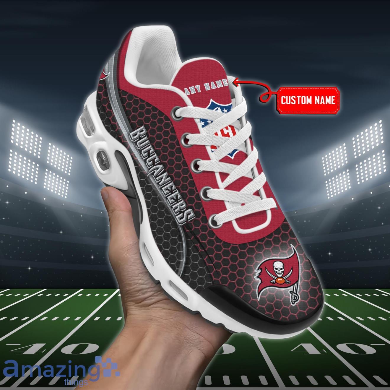 Tampa Bay Buccaneers NFL Premium Air Cushion Sport Shoes Custom Name Product Photo 1