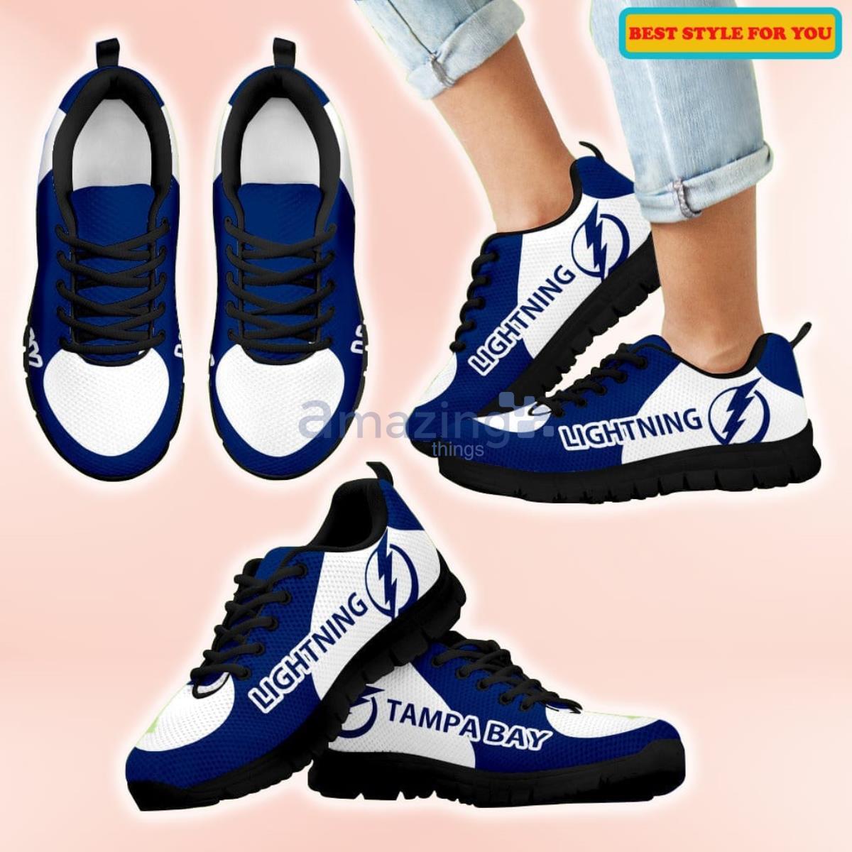 Tampa Bay Lightning Top Logo Casual Sneakers For Sport Fans Product Photo 1