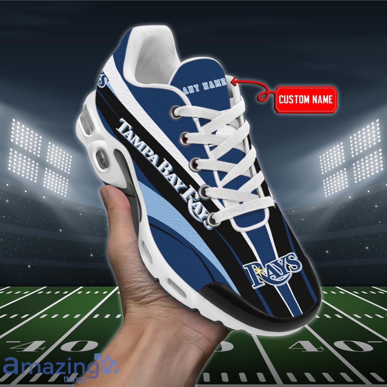 Tampa Bay Rays MLB Premium Air Cushion Sport Shoes Custom Name Product Photo 1