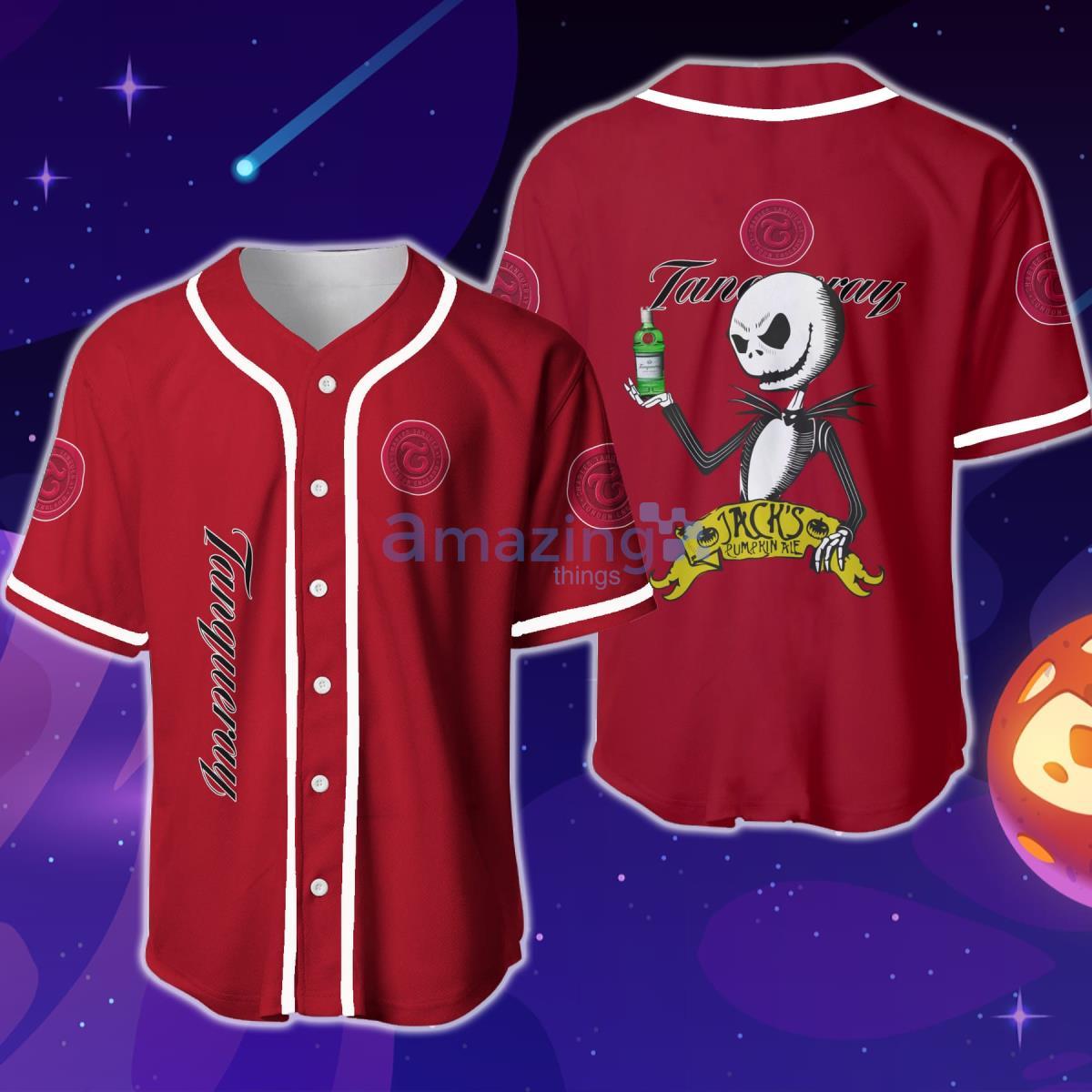 Tanqueray Halloween Jack Skellington Nightmare Baseball Jersey Product Photo 1
