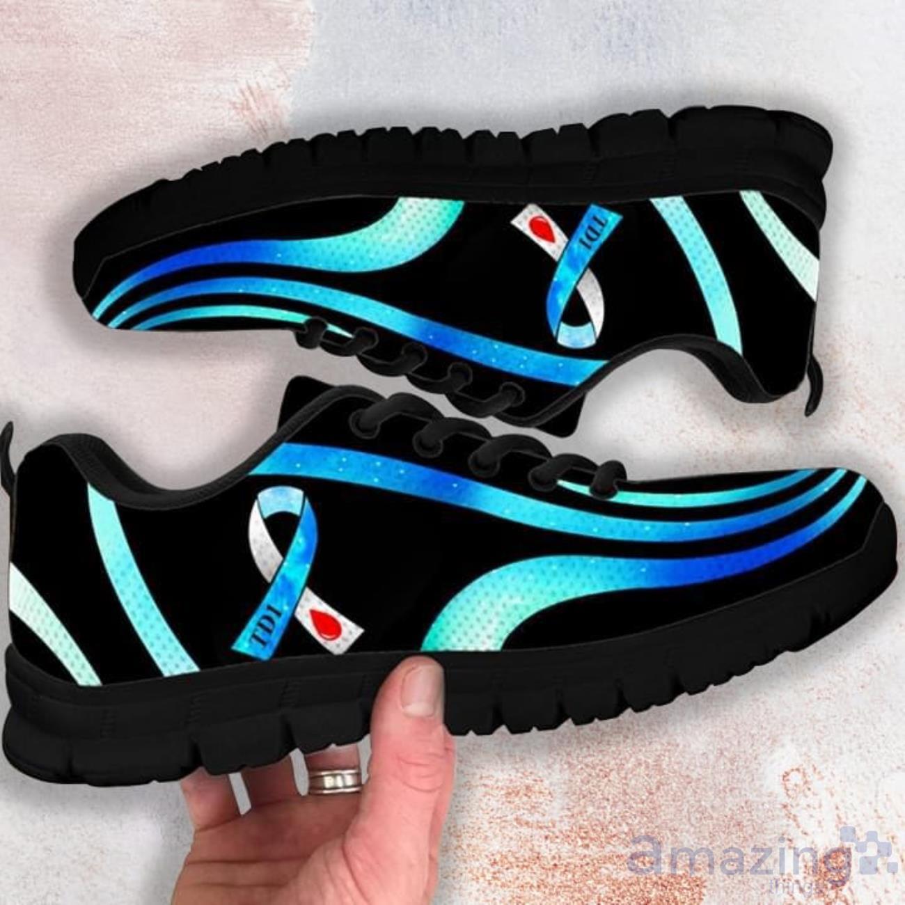 TDI Blue And Black Casual Running Sneakers Product Photo 1