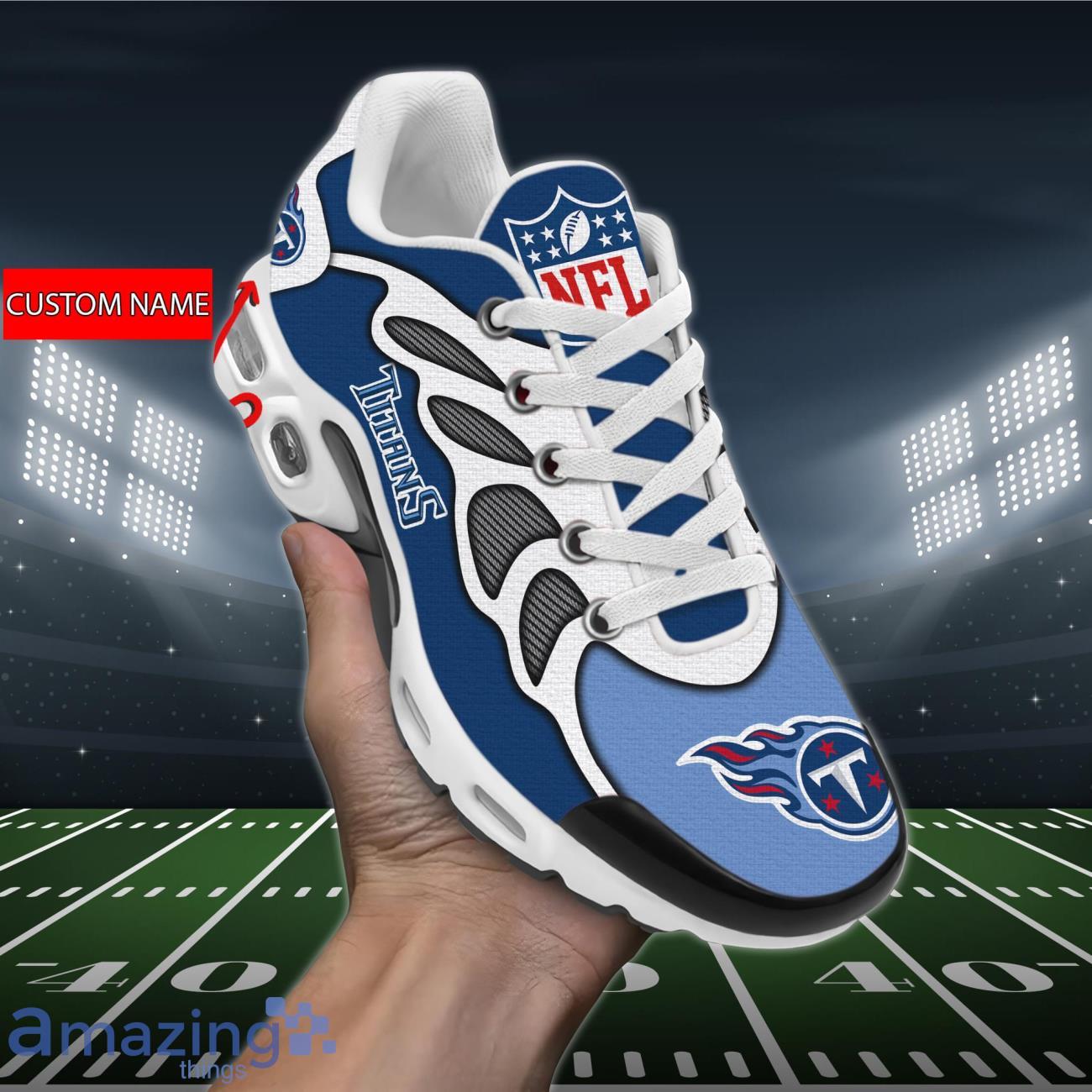 Tennessee Titans 3D Air Cushion Sports Shoes Custom Name For Fans NFL