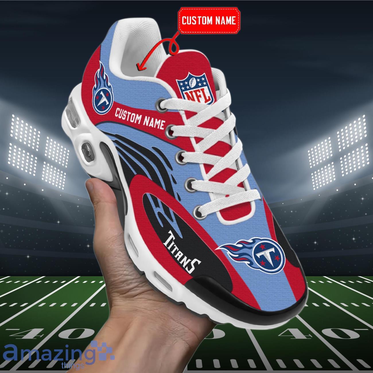 Tennessee Titans NFL 3D Air Cushion Sports Shoes Custom Name