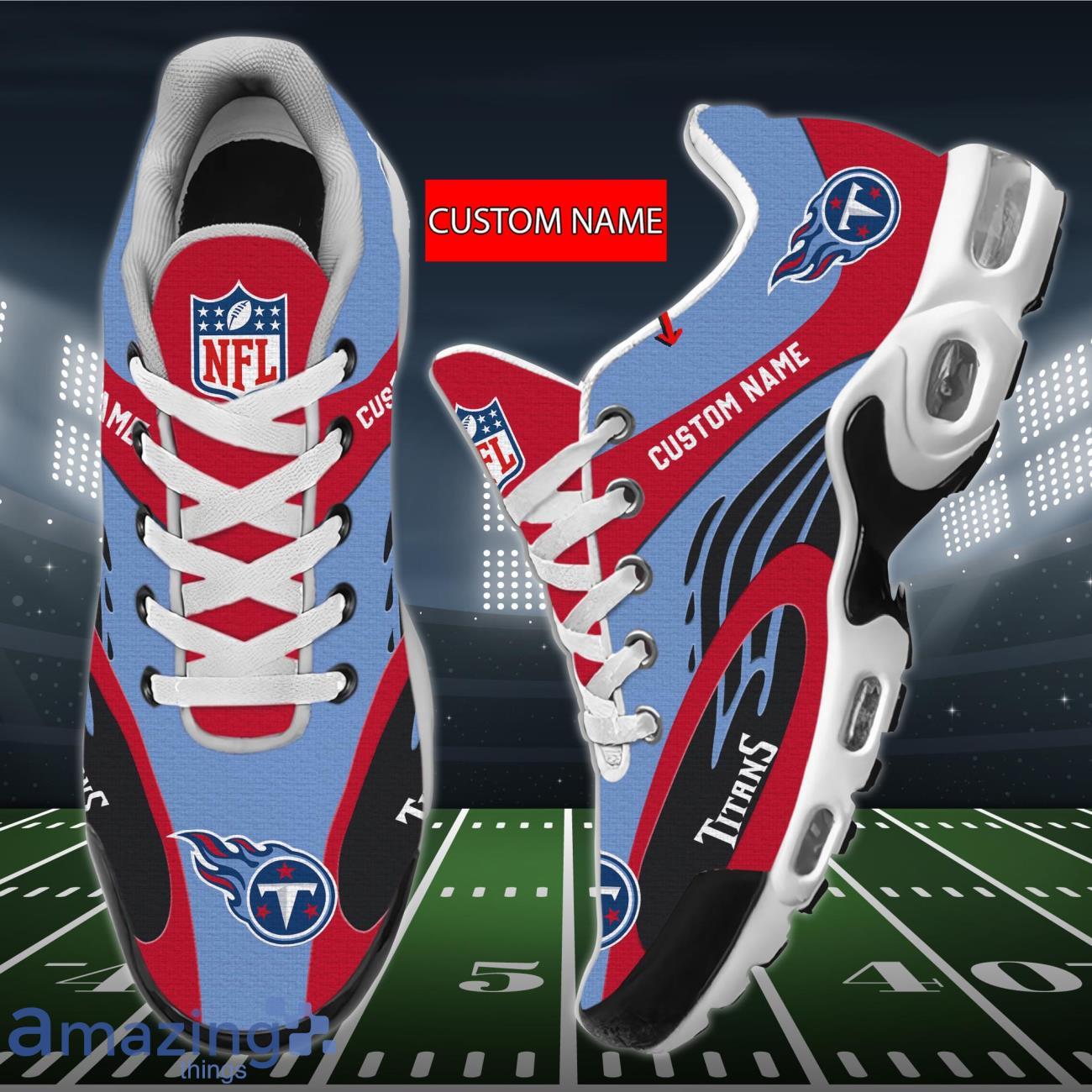 Tennessee Titans NFL 3D Air Cushion Sports Shoes Custom Name Product Photo 1