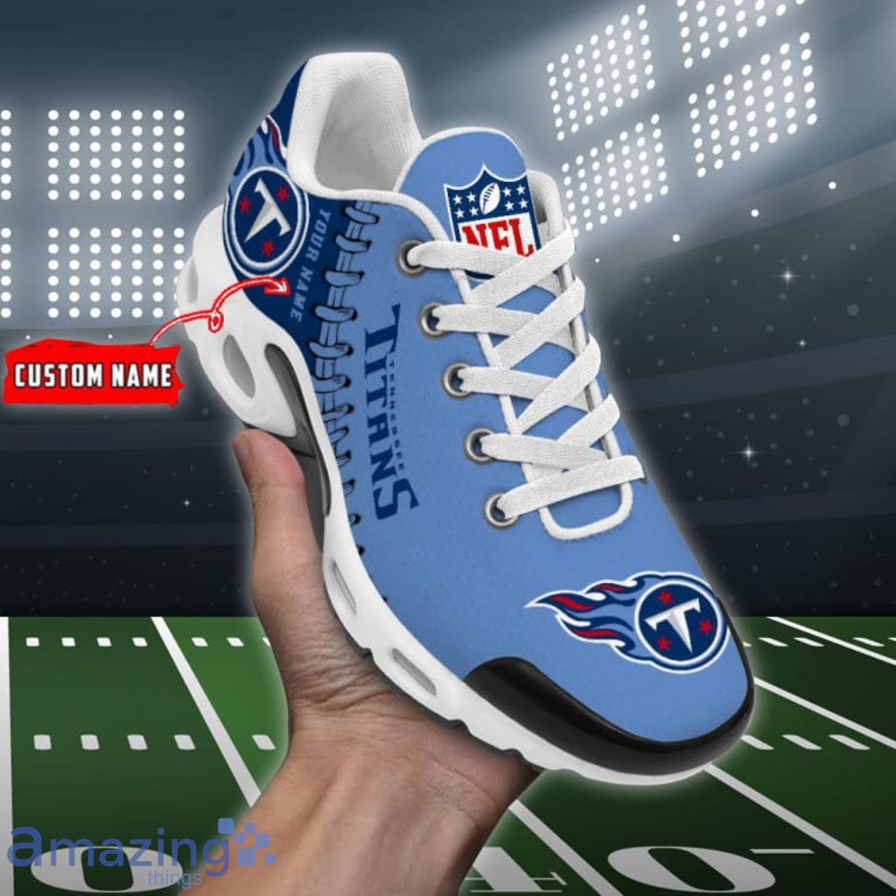 Tennessee Titans NFL Air Cushion Sports Shoes Custom Name For Men Women