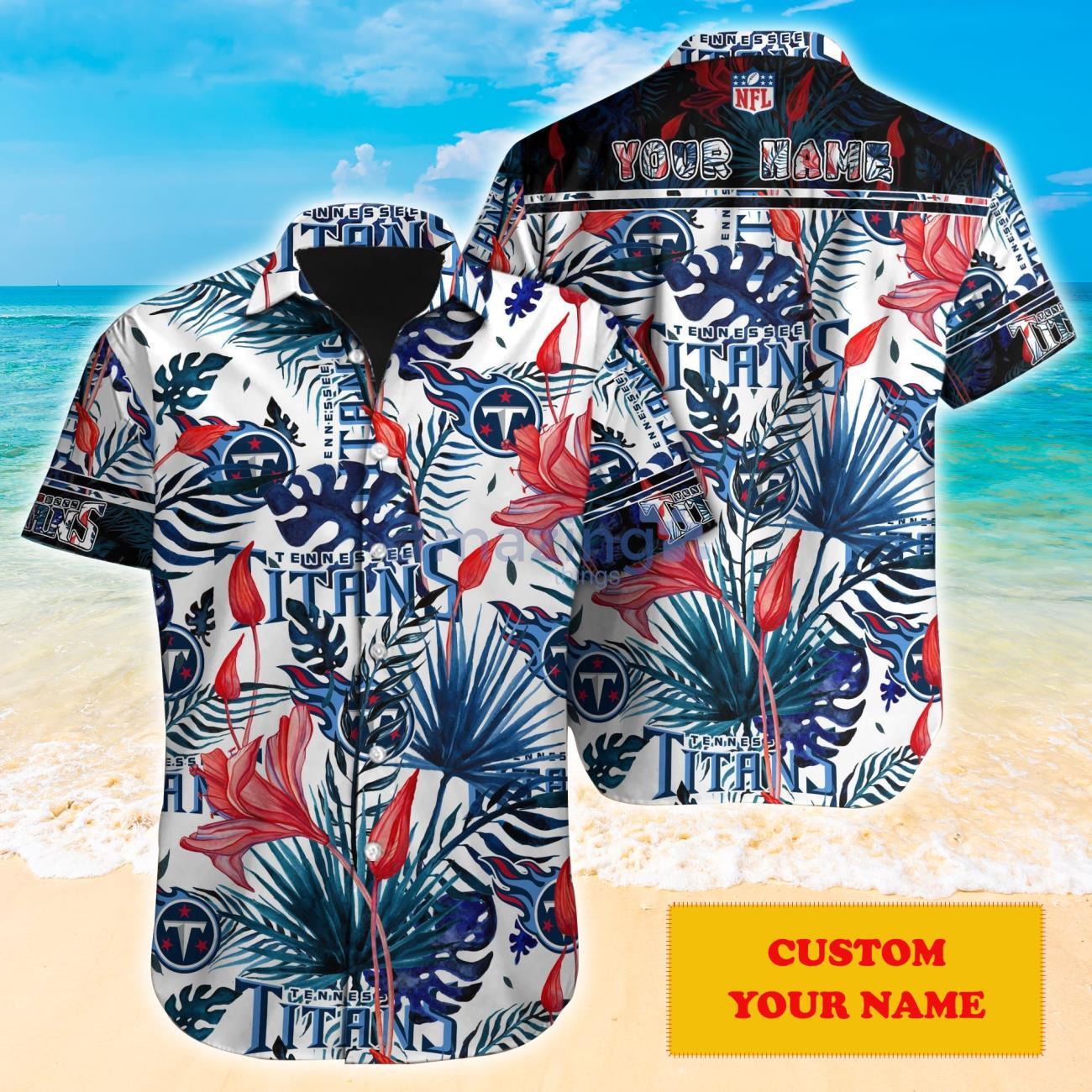 Tennessee Titans Simpsons Custom Name Hawaiian Shirt - Freedomdesign