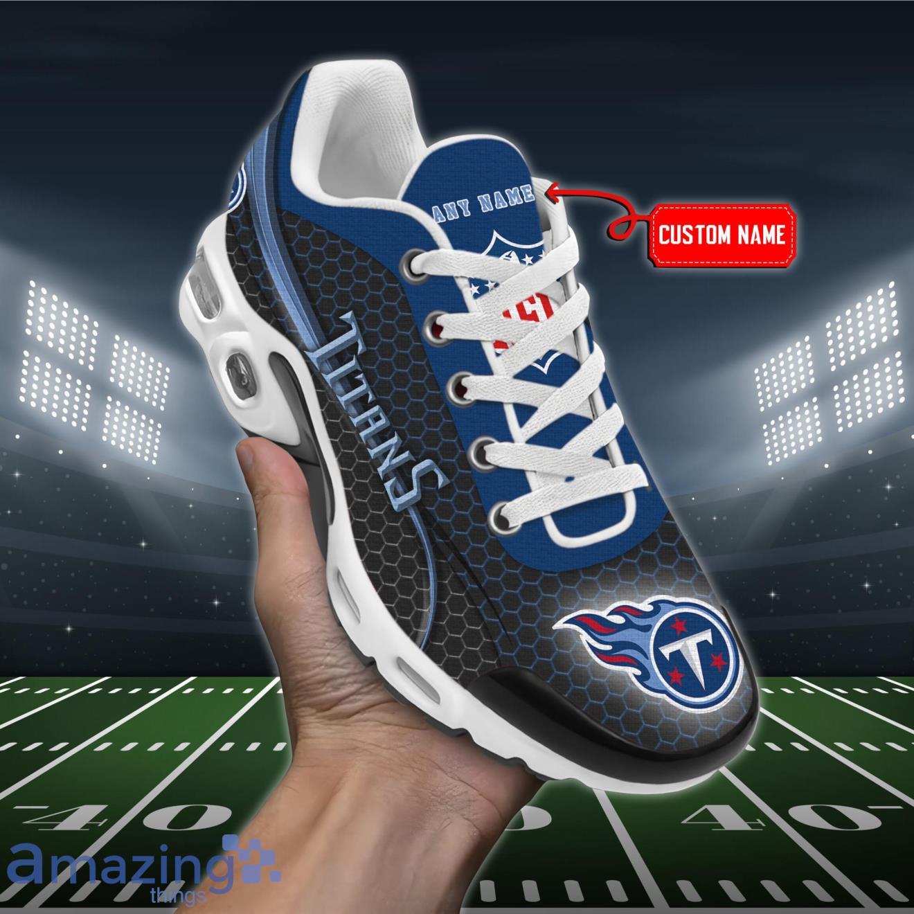 Tennessee Titans NFL Premium Air Cushion Sport Shoes Custom Name