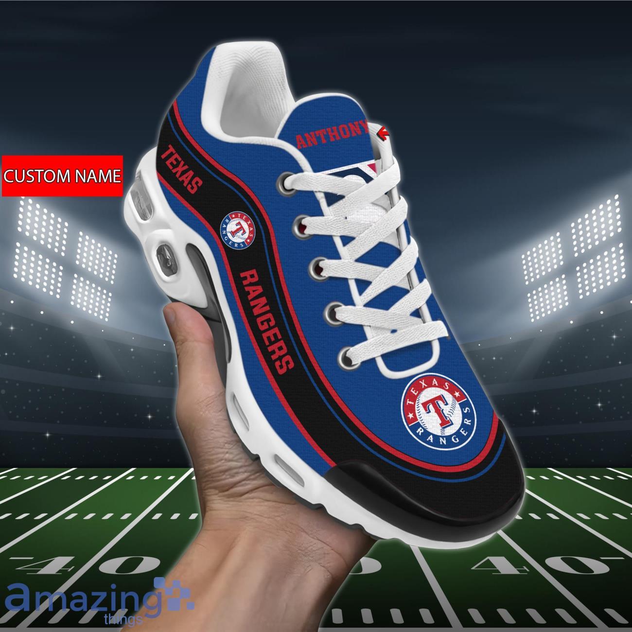 Texas Rangers MLB Air Cushion Sports Shoes Custom Name For Fans Product Photo 1