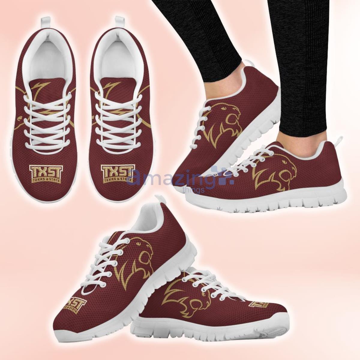 Texas State Bobcats Casual Sneakers For Sport Fans image Texas State Bobcats Casual Sneakers For Sport Fans Product Photo 3
