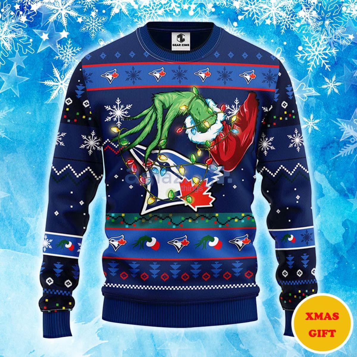 Snoopy Toronto Blue Jays Christmas AOP Sweater