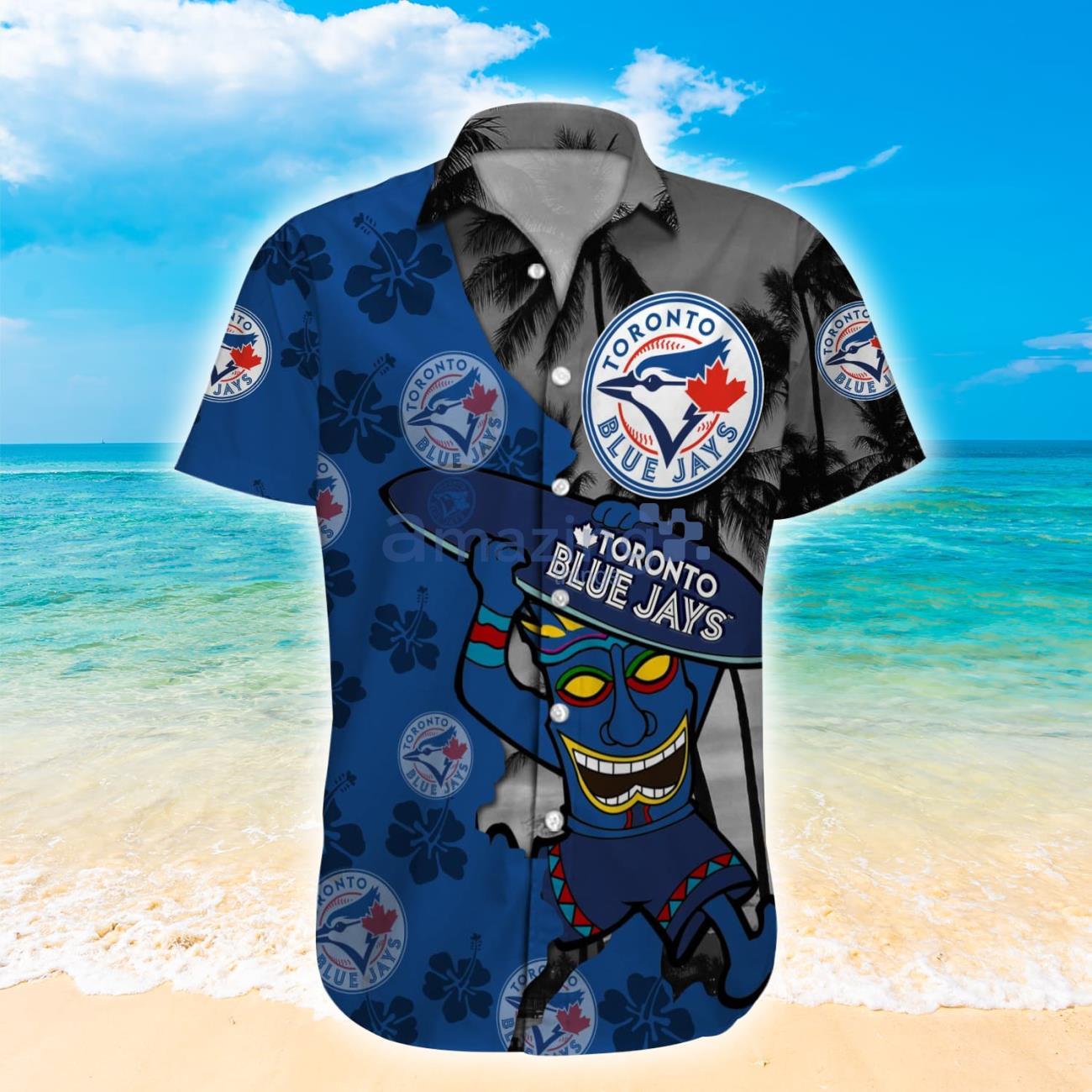 Toronto Blue Jays MLB Custom Name Hawaiian Shirt Hot Design For Fans