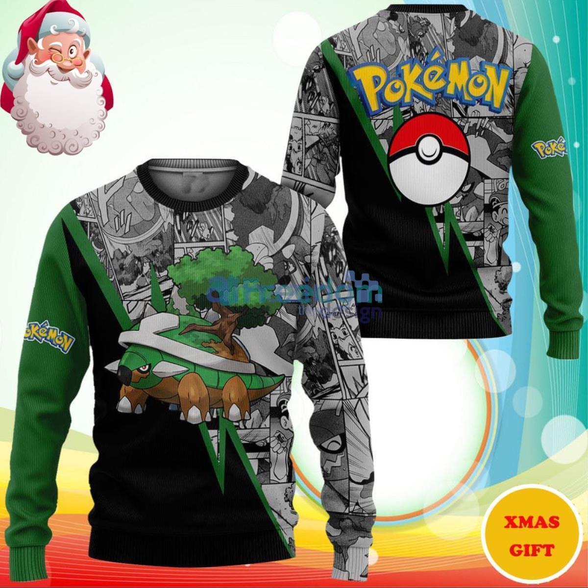 Torterra Anime Pokemon Christmas AOP Sweater For Men Women Product Photo 1 Torterra Anime Pokemon Christmas AOP Sweater For Men Women Product Photo 1