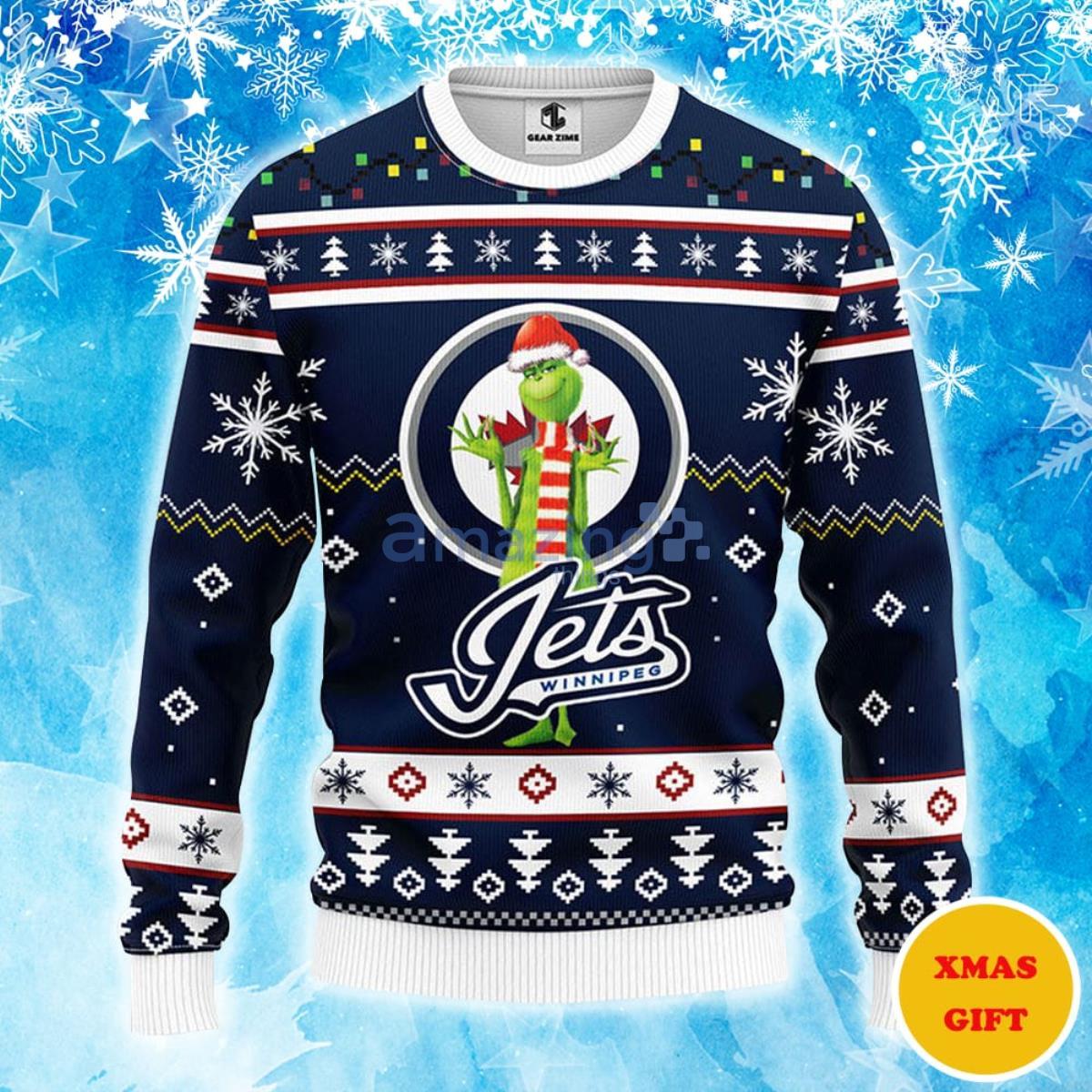 Vancouver Canucks Funny Grinch Christmas AOP Sweater Product Photo 1