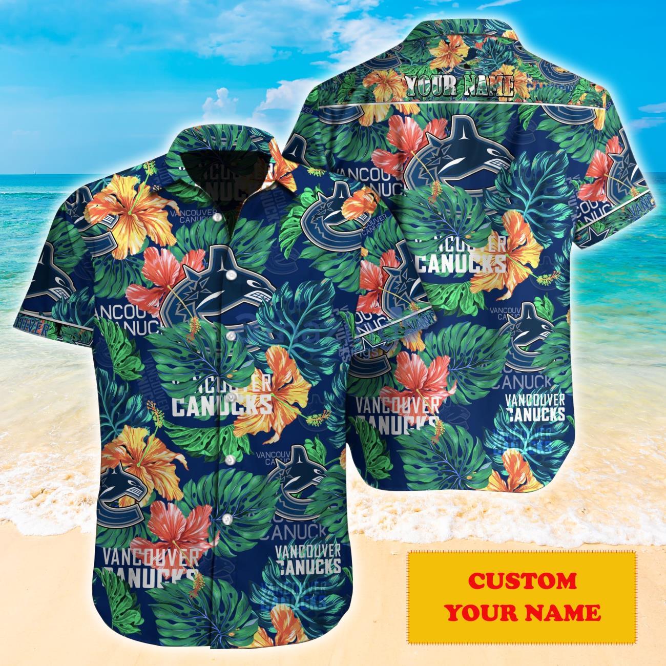 Vancouver Canucks NHL Personalized Hawaiian Shirt Great Gift For Fans Product Photo 1