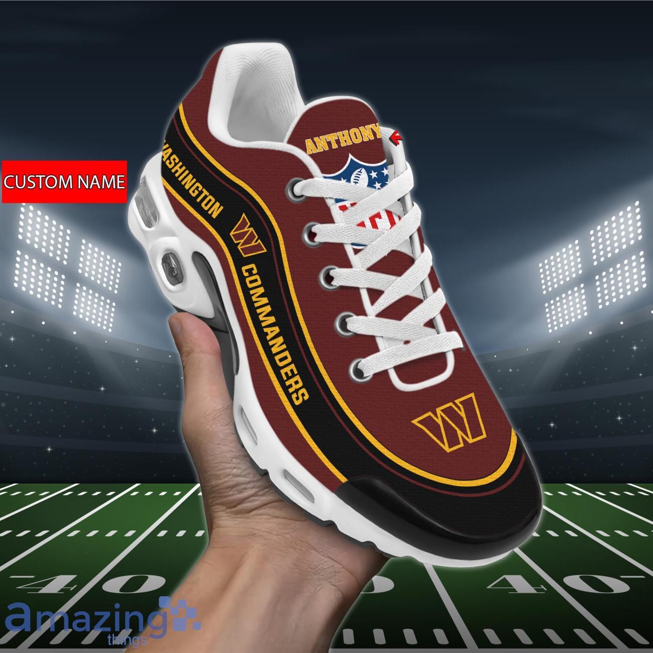 Washington Commanders NFL Air Cushion Sports Shoes Custom Name For Fans Product Photo 1