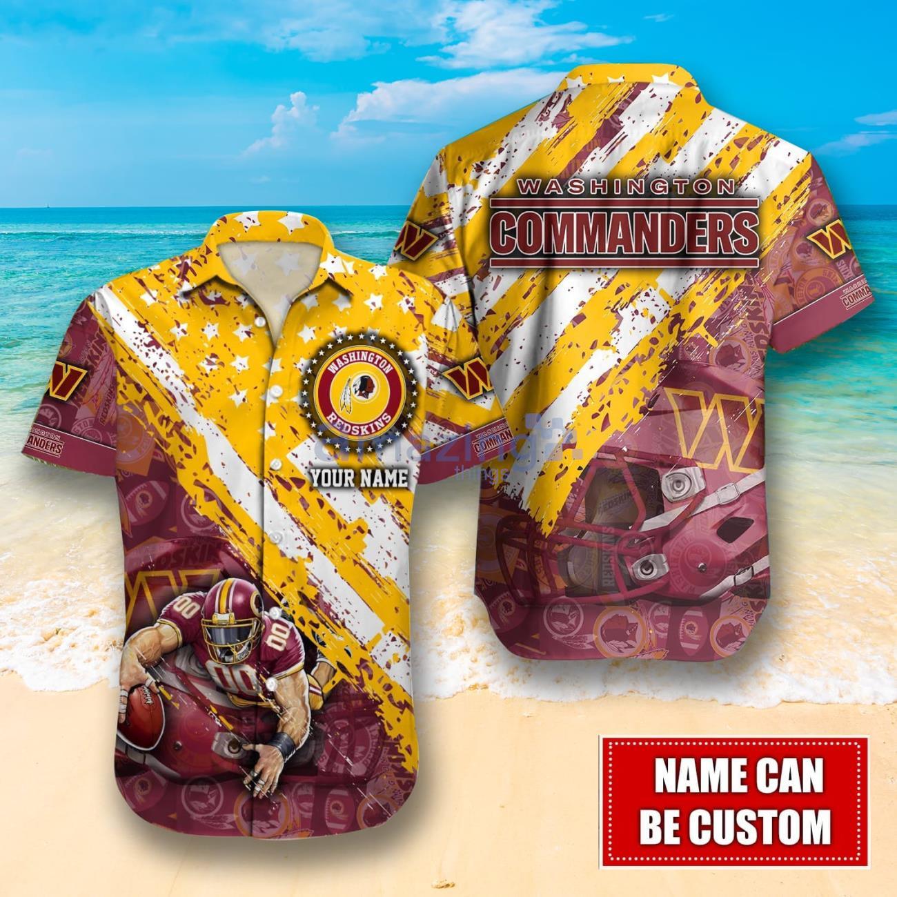 Washington Commanders NFL Personalized Hawaiian Shirt Best Gift