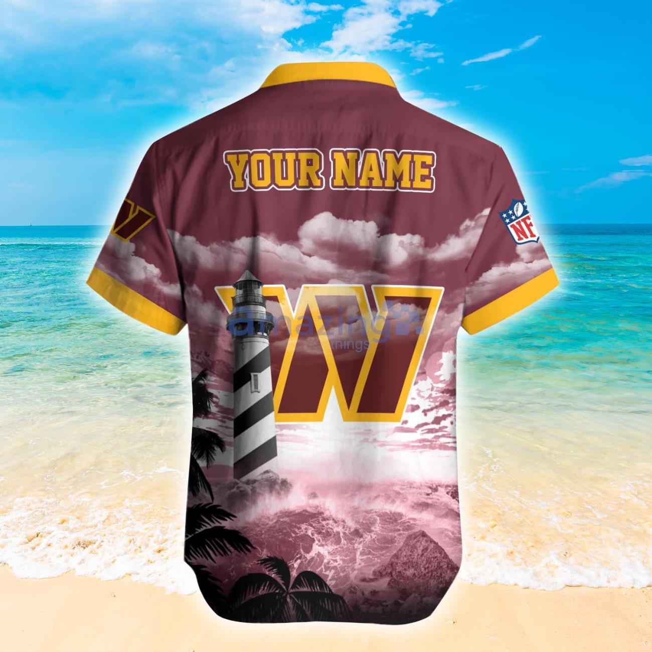 Washington Commanders NFL Personalized Hawaiian Shirt Hot Design For Fans image Washington Commanders NFL Personalized Hawaiian Shirt Hot Design For Fans Product Photo 2