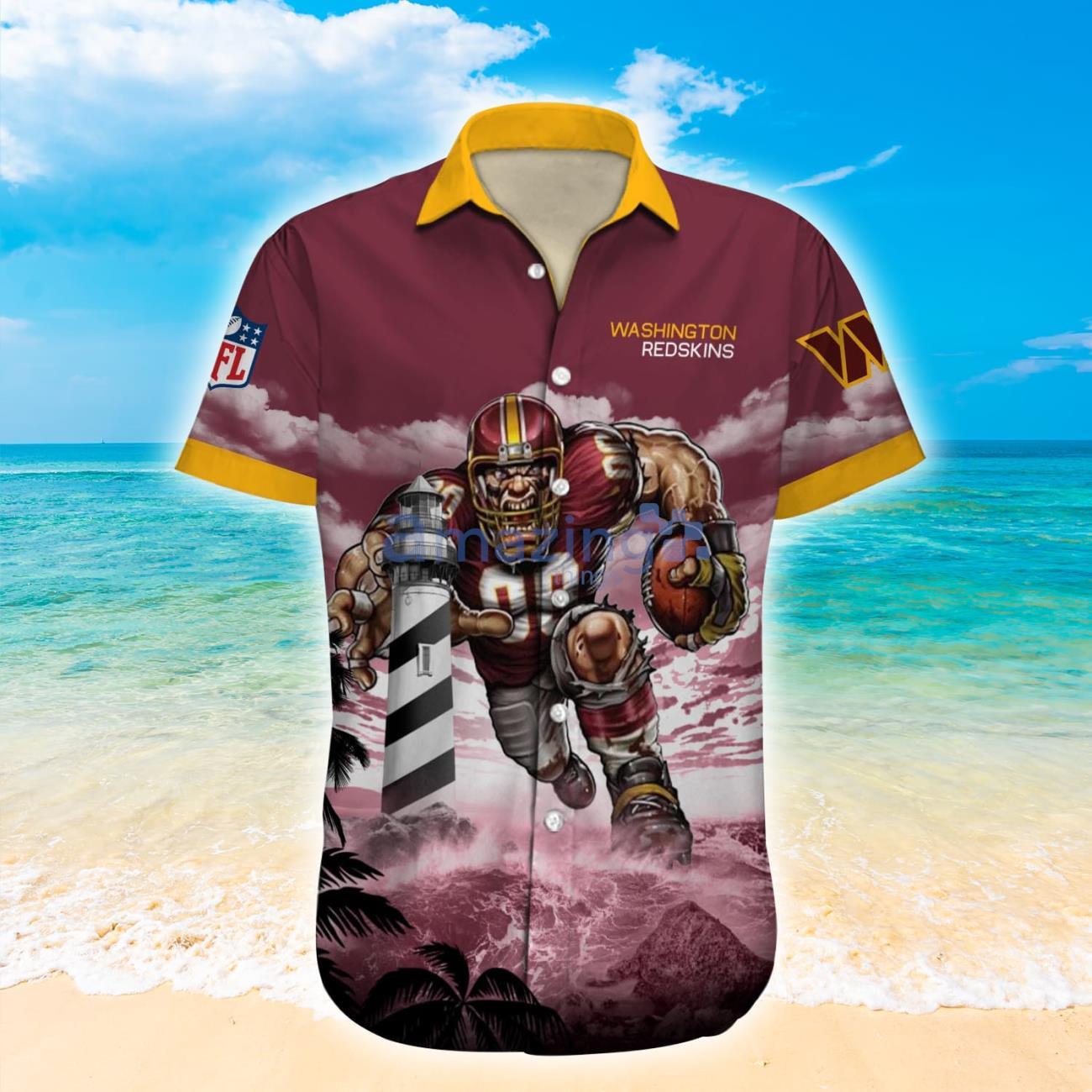 Washington Commanders NFL Personalized Hawaiian Shirt Hot Design For Fans image Washington Commanders NFL Personalized Hawaiian Shirt Hot Design For Fans Product Photo 3